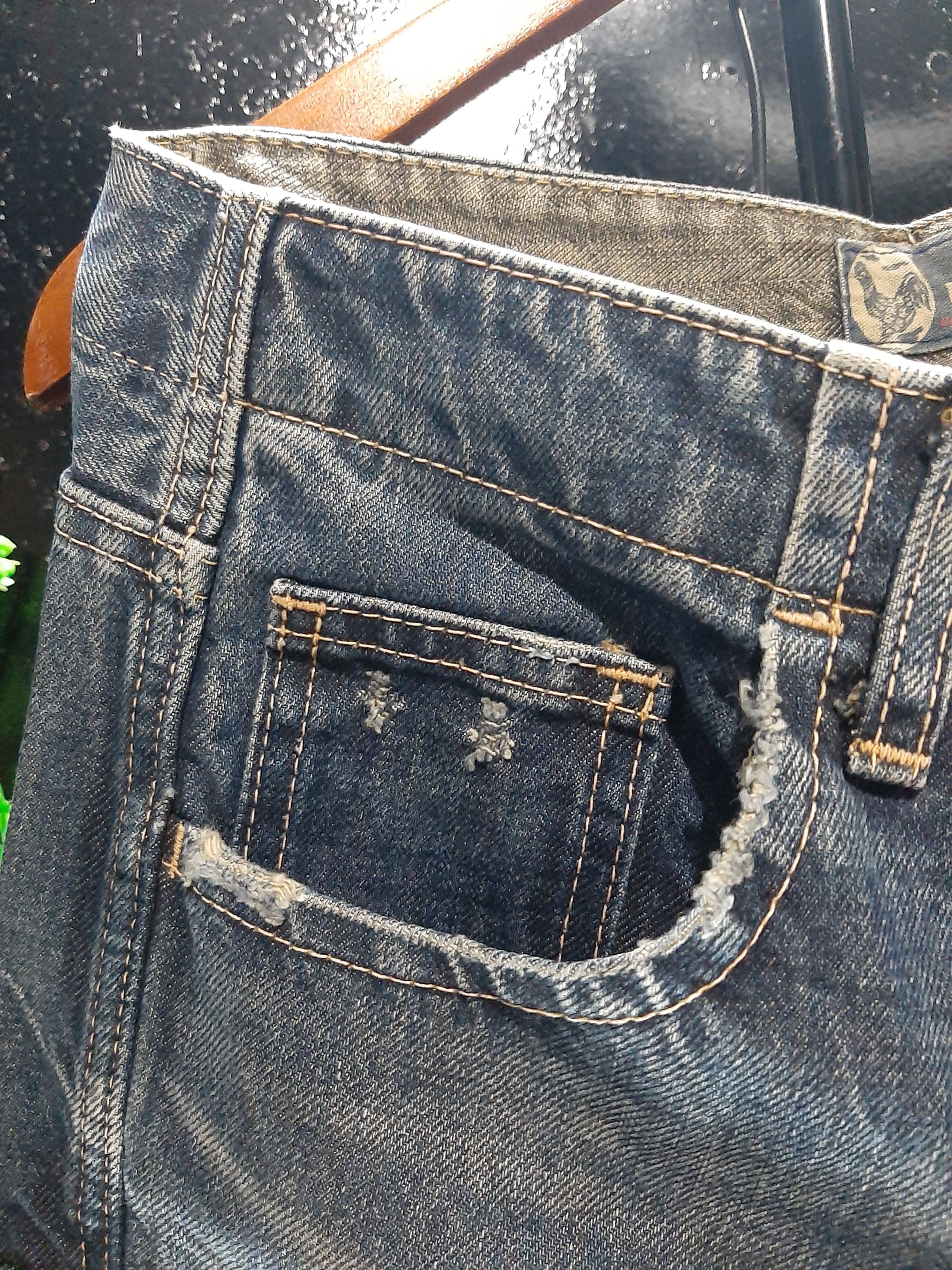 Blue Blue Japan BLUE JAPAN 🇯🇵 DISTRESED SIDE POCKET CARGO DENIM STYLE Size US 30 / EU 46 - 7 Thumbnail