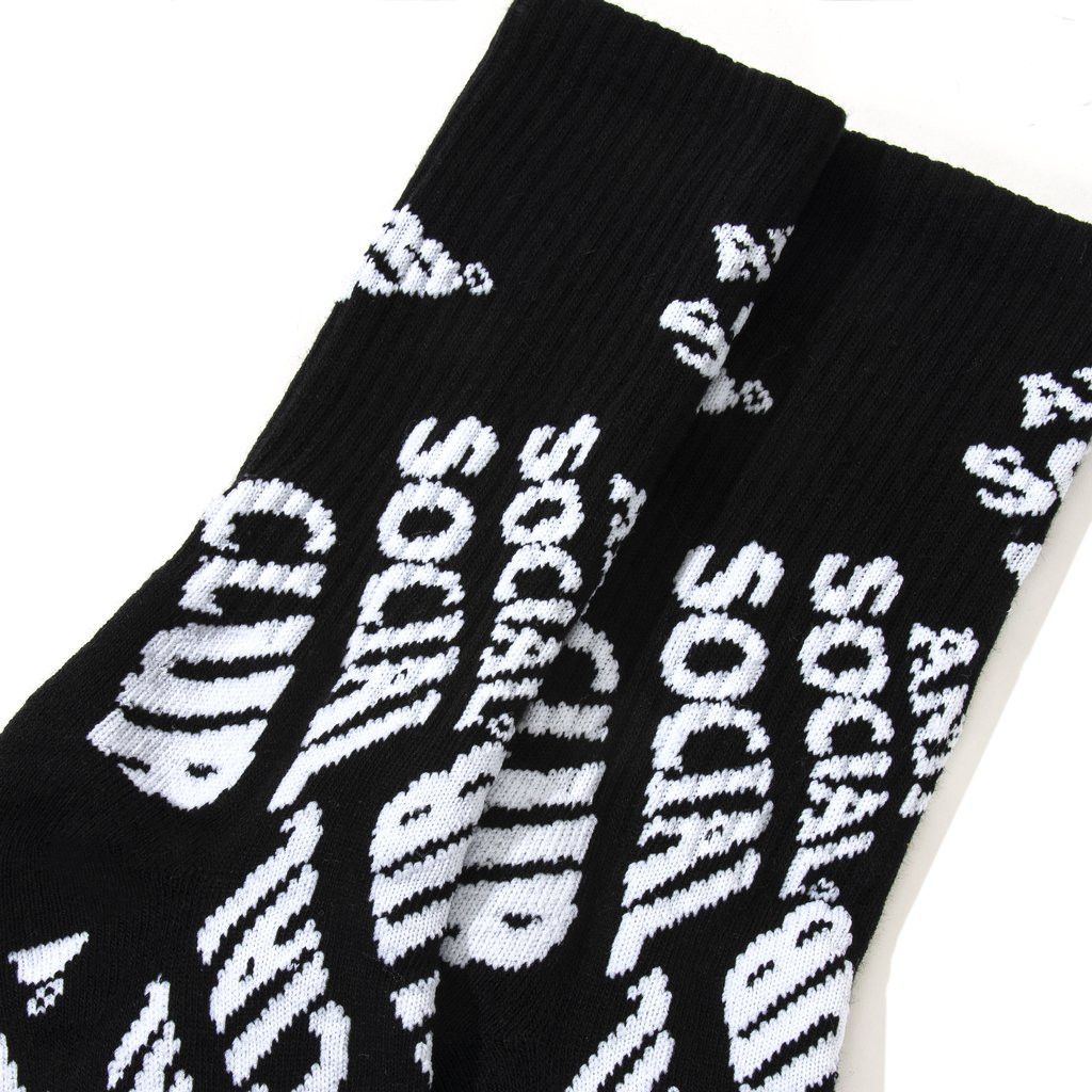 Anti Social Social Club DS SS21 ASSC White Logo No Drama Black socks BAPE KITH KAWS Size ONE SIZE - 7 Thumbnail
