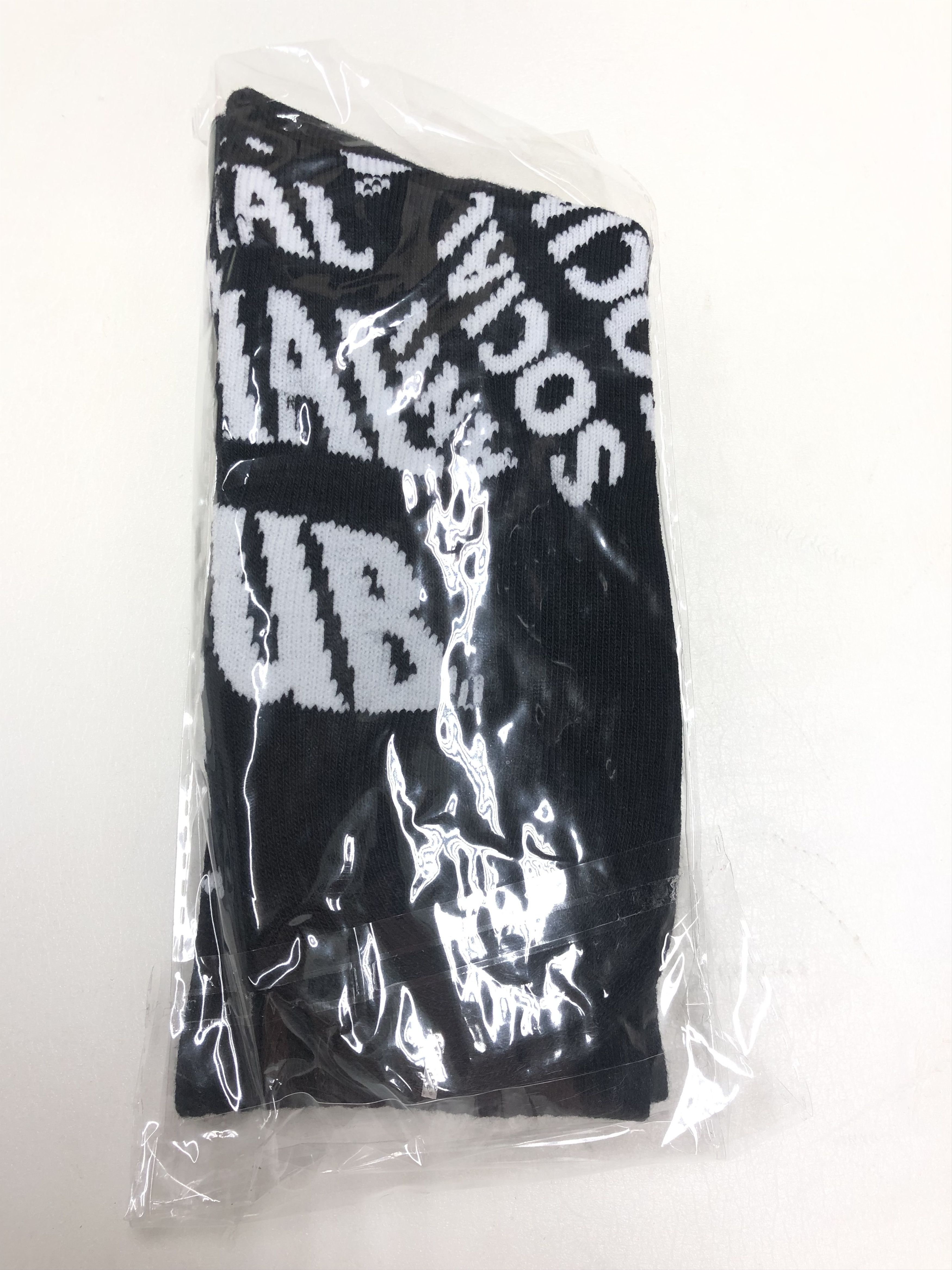 Anti Social Social Club DS SS21 ASSC White Logo No Drama Black socks BAPE KITH KAWS Size ONE SIZE - 2 Thumbnail