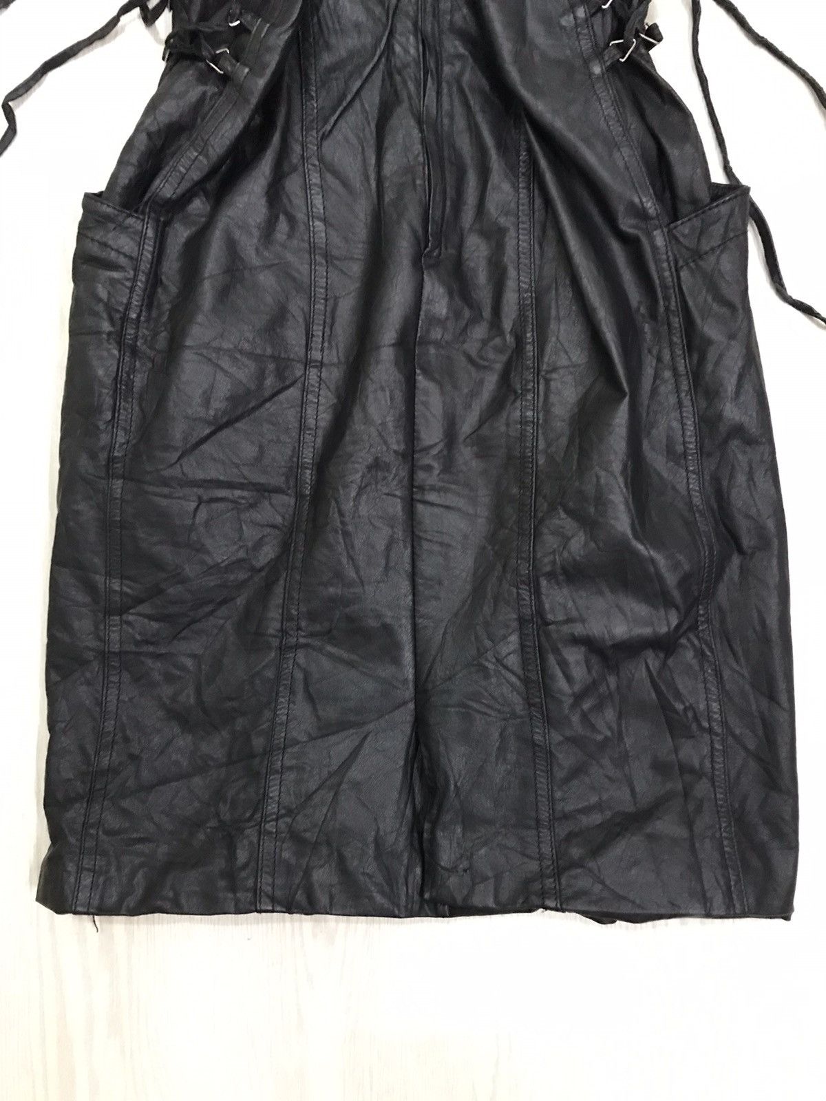 Designer × Leather × Vintage 💥RARE💥 Vintage Leather Skirt Punk Style Balenciaga Size 26" / US 2 / IT 38 - 7 Thumbnail