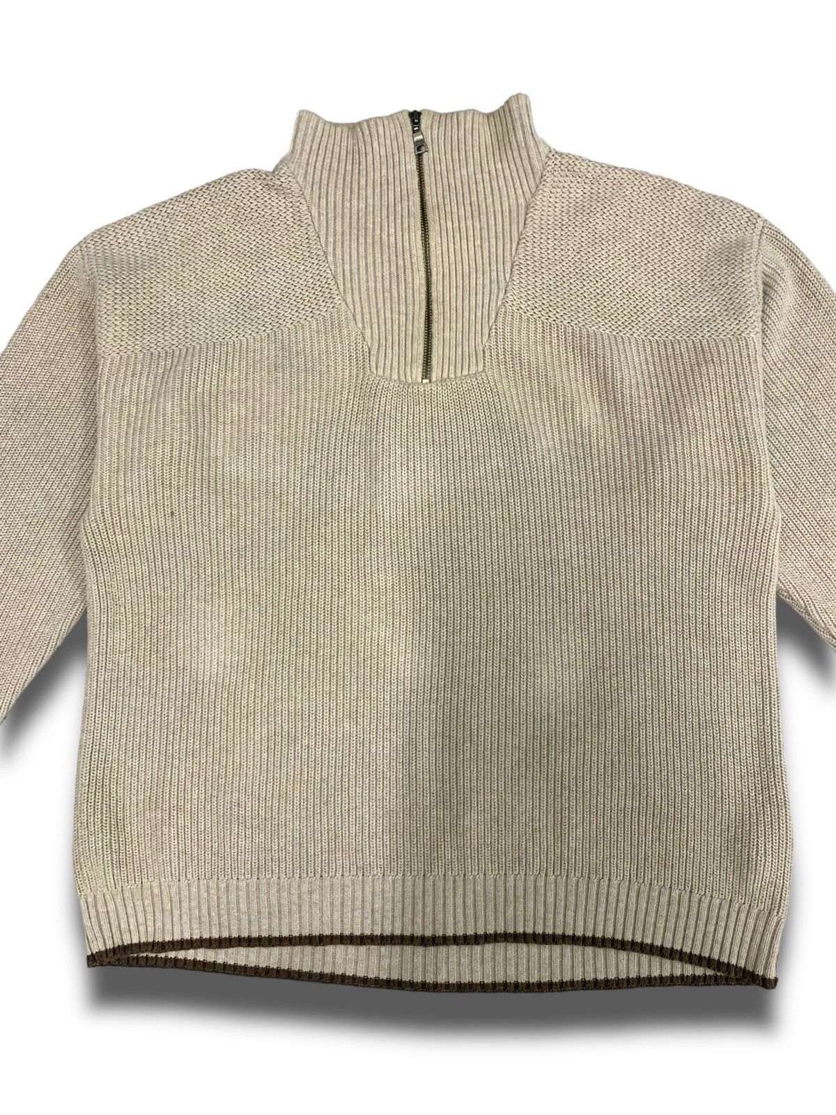 Eddie Bauer Vintage 90s Eddie Bauer Half Zipper Knitwear Size US M / EU 48-50 / 2 - 1 Thumbnail