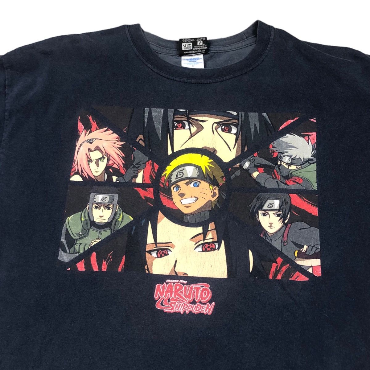 Other 2002 Naruto Shippuden Cast Logo Faded Shirt Adult Size L Size US L / EU 52-54 / 3 - 2 Thumbnail