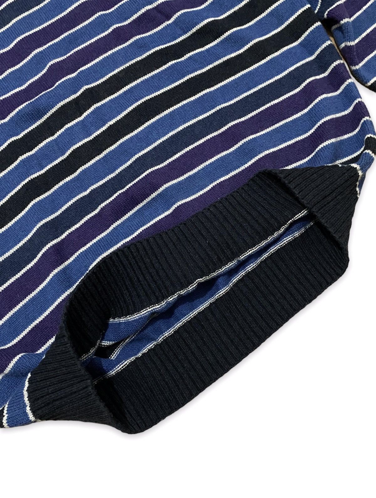 Lacoste Vintage Lacoste Striped Sweater Made In France Size US XXL / EU 58 / 5 - 9 Thumbnail