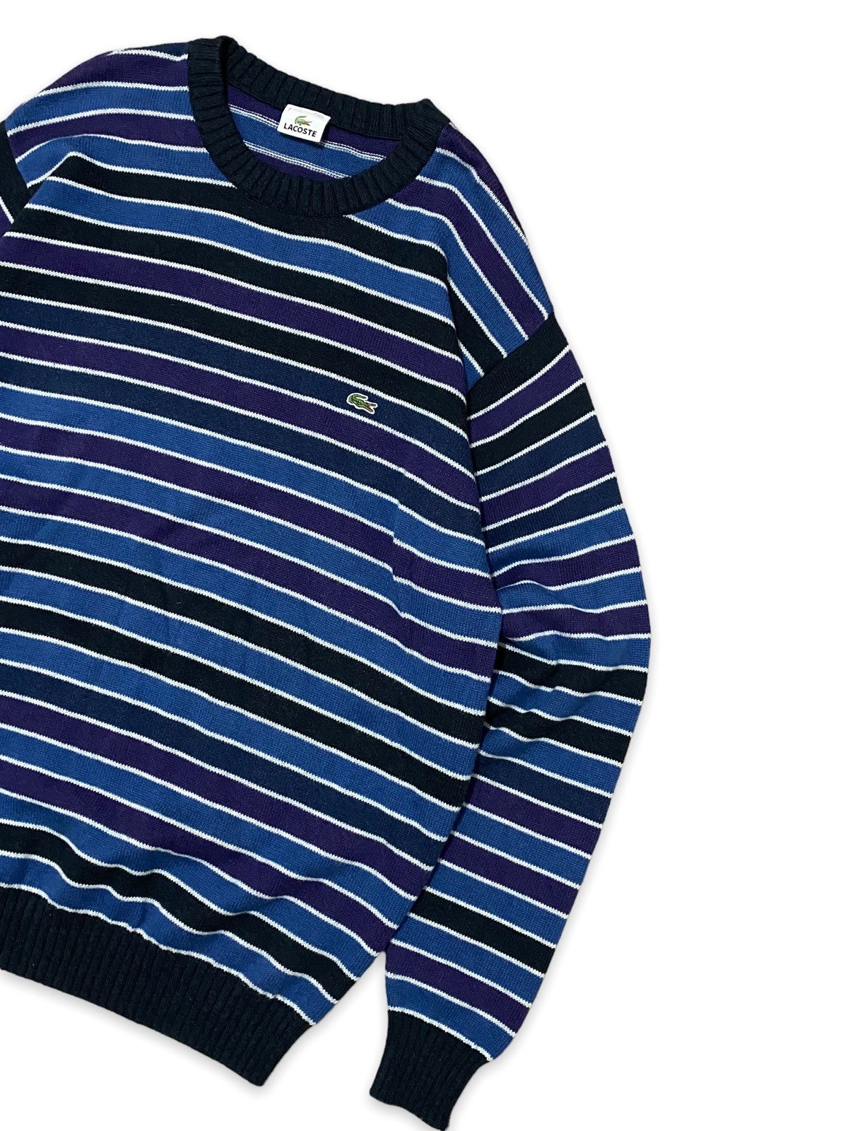 Lacoste Vintage Lacoste Striped Sweater Made In France Size US XXL / EU 58 / 5 - 2 Thumbnail