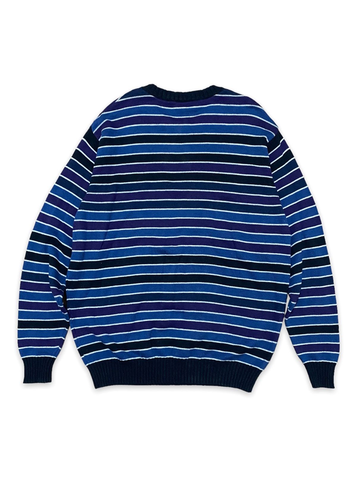 Lacoste Vintage Lacoste Striped Sweater Made In France Size US XXL / EU 58 / 5 - 6 Thumbnail