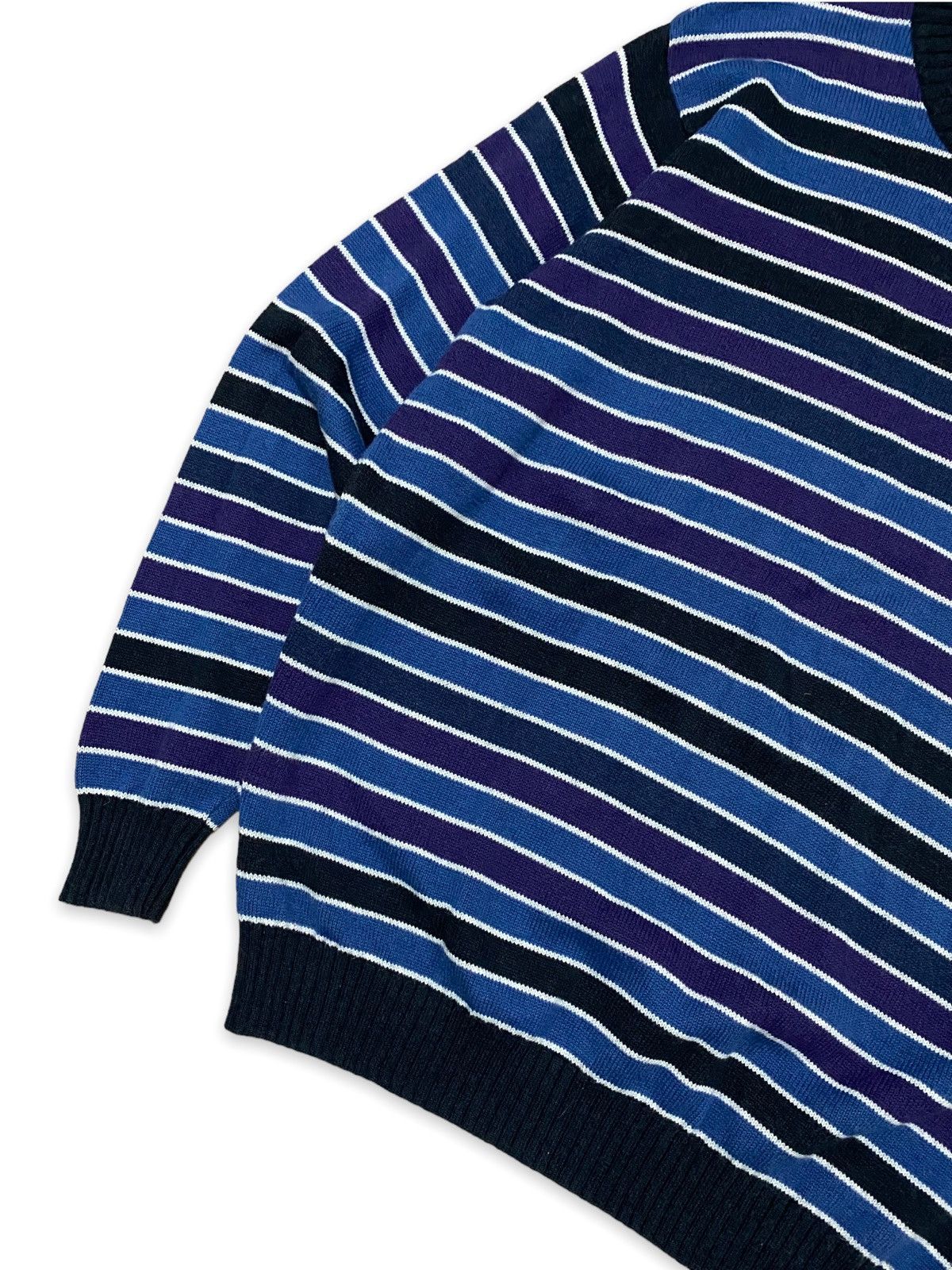 Lacoste Vintage Lacoste Striped Sweater Made In France Size US XXL / EU 58 / 5 - 4 Thumbnail