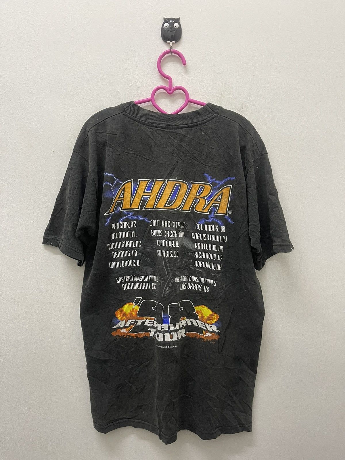 Band Tees Rare Vintage AHDRA Afterburner Tour 1998 Thunder Tee Size US M / EU 48-50 / 2 - 4 Thumbnail