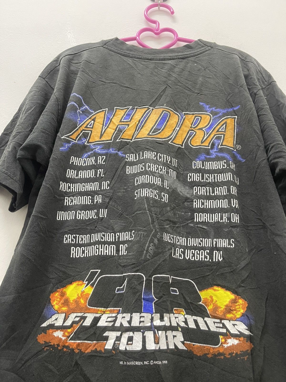 Band Tees Rare Vintage AHDRA Afterburner Tour 1998 Thunder Tee Size US M / EU 48-50 / 2 - 5 Thumbnail