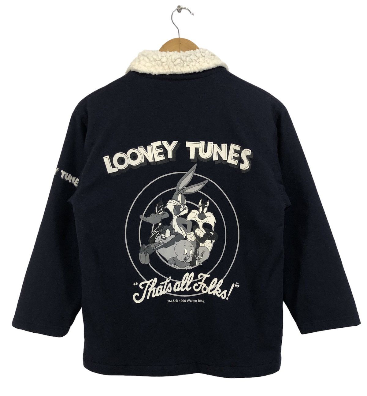 Warner Bros Vintage Looney Tunes Bugs Bunnys Big Logo Jacket Size US S / EU 44-46 / 1 - 2 Thumbnail