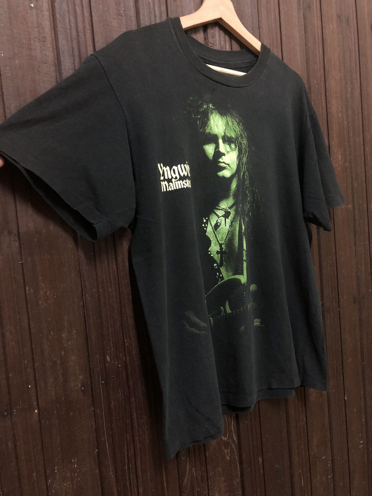 Band Tees × Vintage Vintage 90s Yngwie Malmsteen ‘Forever One’ Rare T Shirt Size US M / EU 48-50 / 2 - 6 Thumbnail