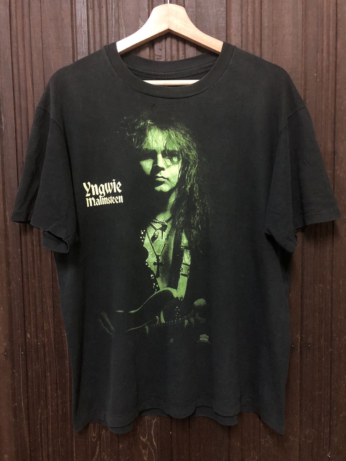Band Tees × Vintage Vintage 90s Yngwie Malmsteen ‘Forever One’ Rare T Shirt Size US M / EU 48-50 / 2 - 1 Thumbnail
