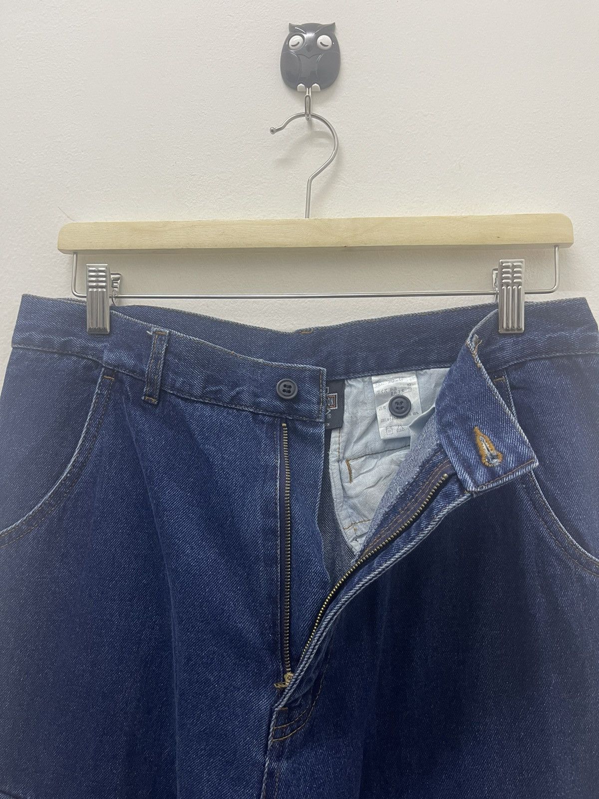 Harley Davidson Rare Vintage HARLEY DAVIDSON Motorcycle Zipper Baggy Style Size US 31 - 7 Thumbnail