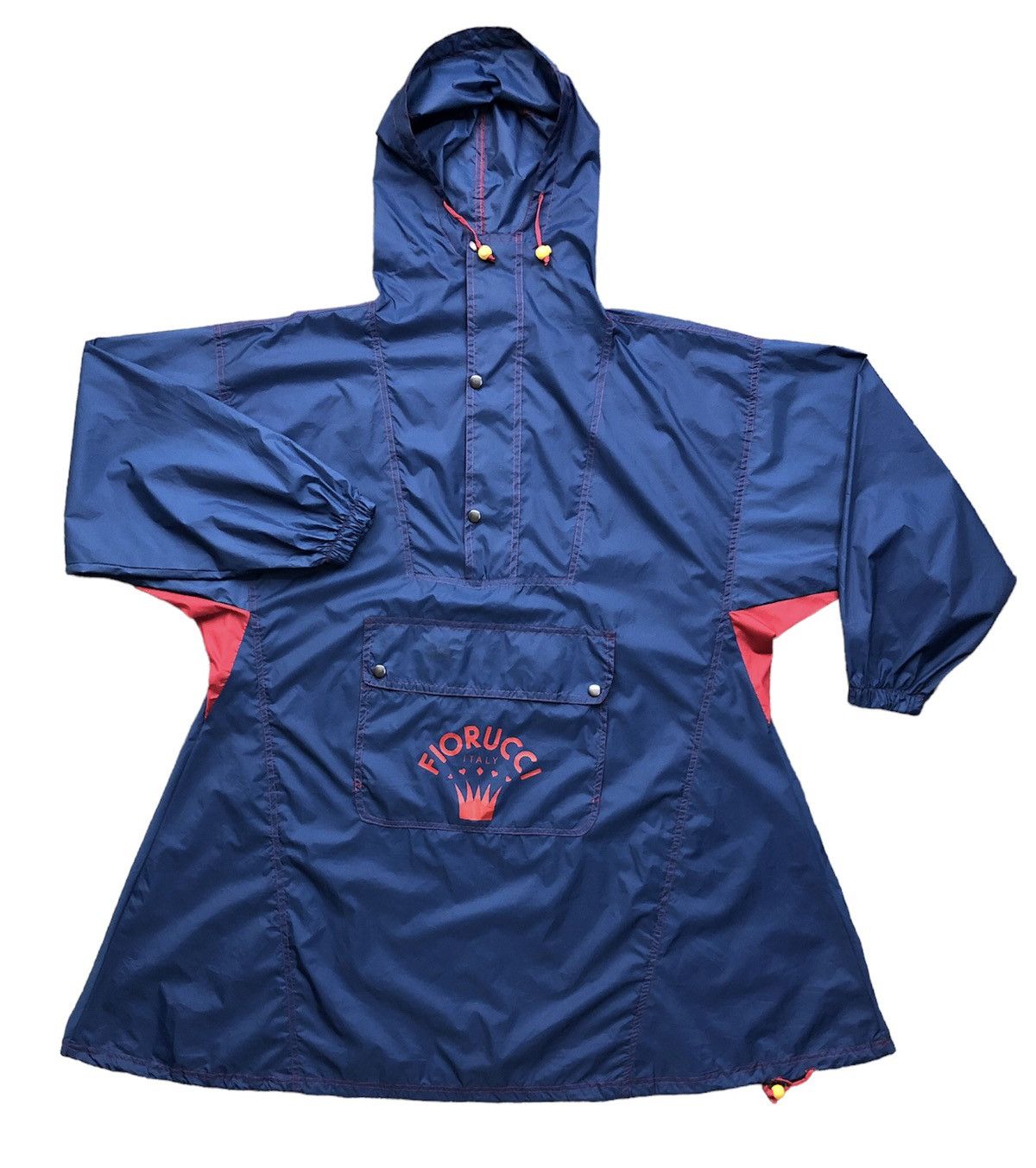 Vintage Vintage Fiorucci Italy Raincoat/Poncho Jacket Size US XXL / EU 58 / 5 - 1 Thumbnail