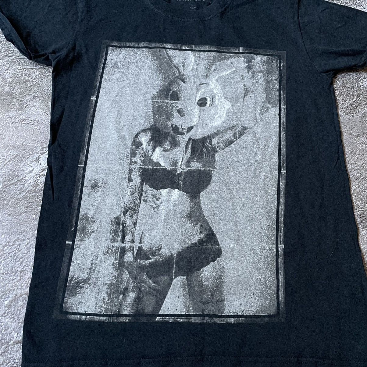 Vintage Vintage Y2K Graphic Tee Bunny Girl Print Faded Black Punk S Size US S / EU 44-46 / 1 - 5 Thumbnail