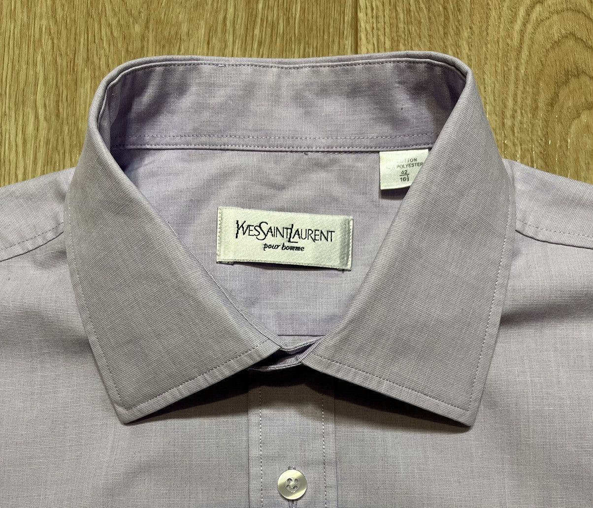 Vintage Vintage Yves Saint Laurent violet shirt Size US L / EU 52-54 / 3 - 5 Thumbnail