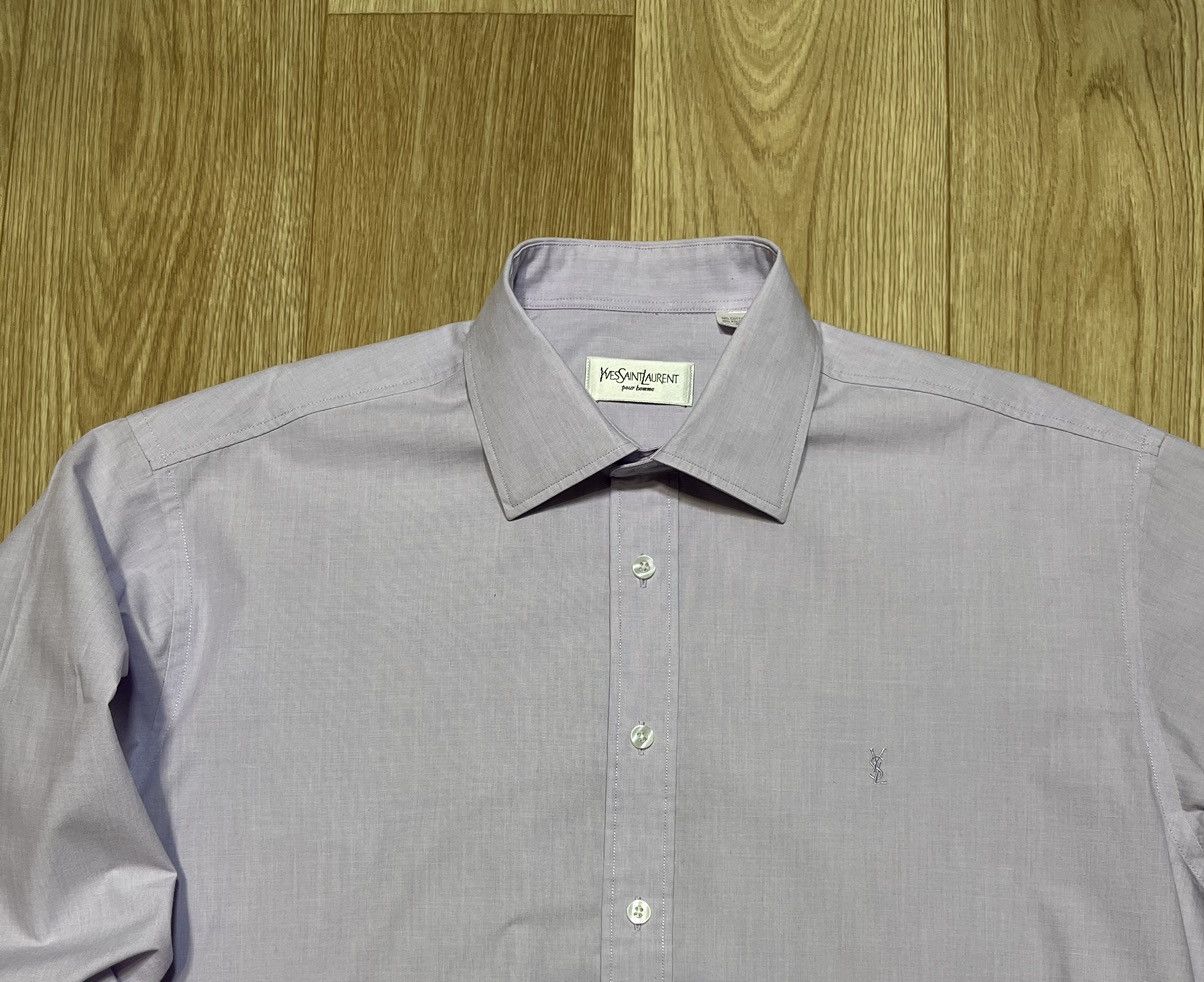 Vintage Vintage Yves Saint Laurent violet shirt Size US L / EU 52-54 / 3 - 2 Thumbnail
