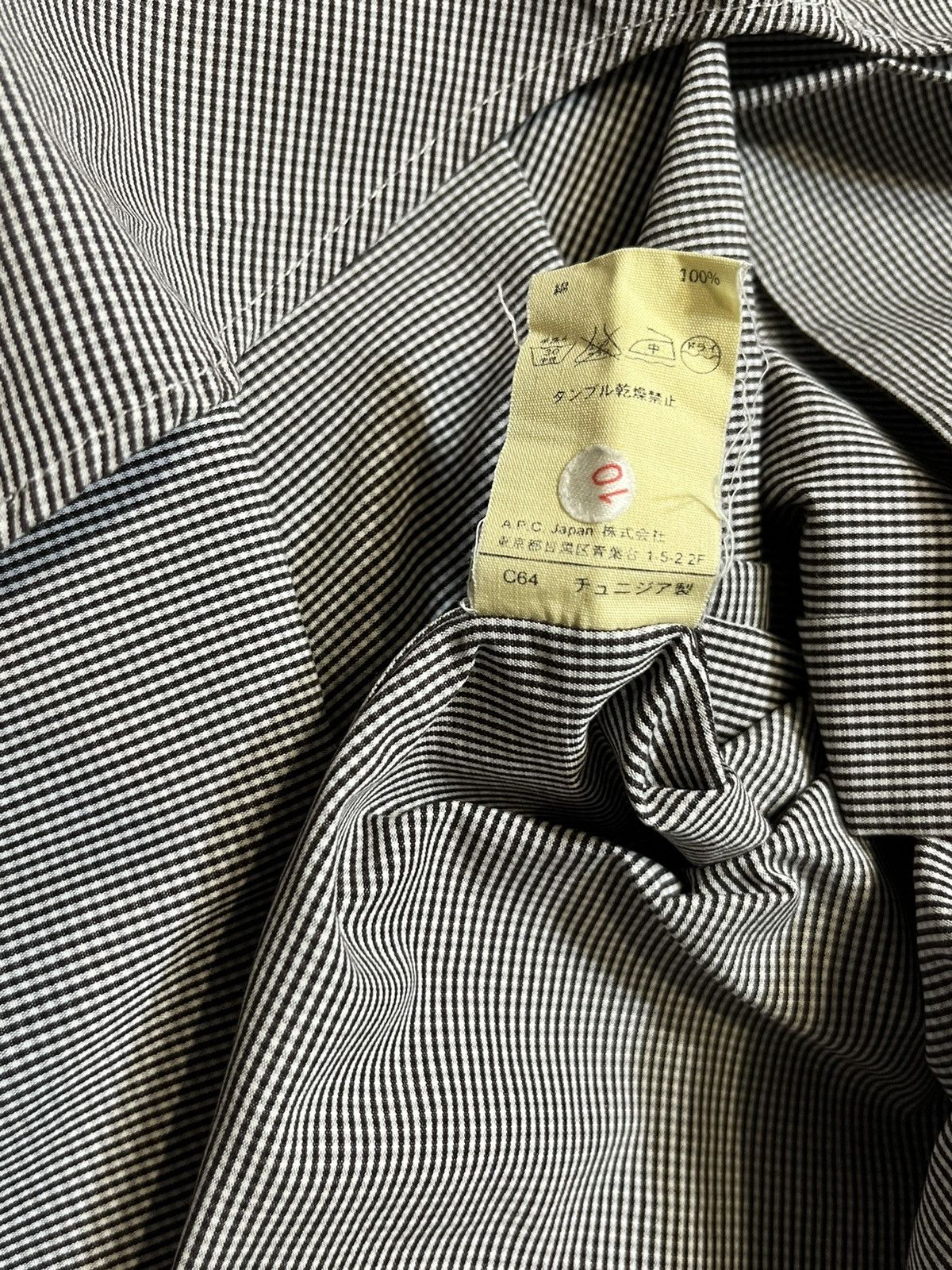 A.P.C. × Vintage A.P.C Rue Madame Paris With Removable Collar Shirt Size US S / EU 44-46 / 1 - 8 Thumbnail