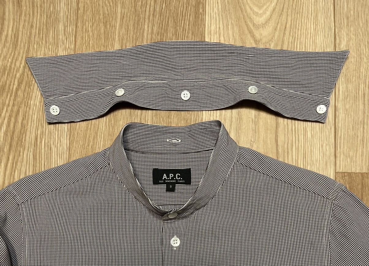 A.P.C. × Vintage A.P.C Rue Madame Paris With Removable Collar Shirt Size US S / EU 44-46 / 1 - 2 Thumbnail