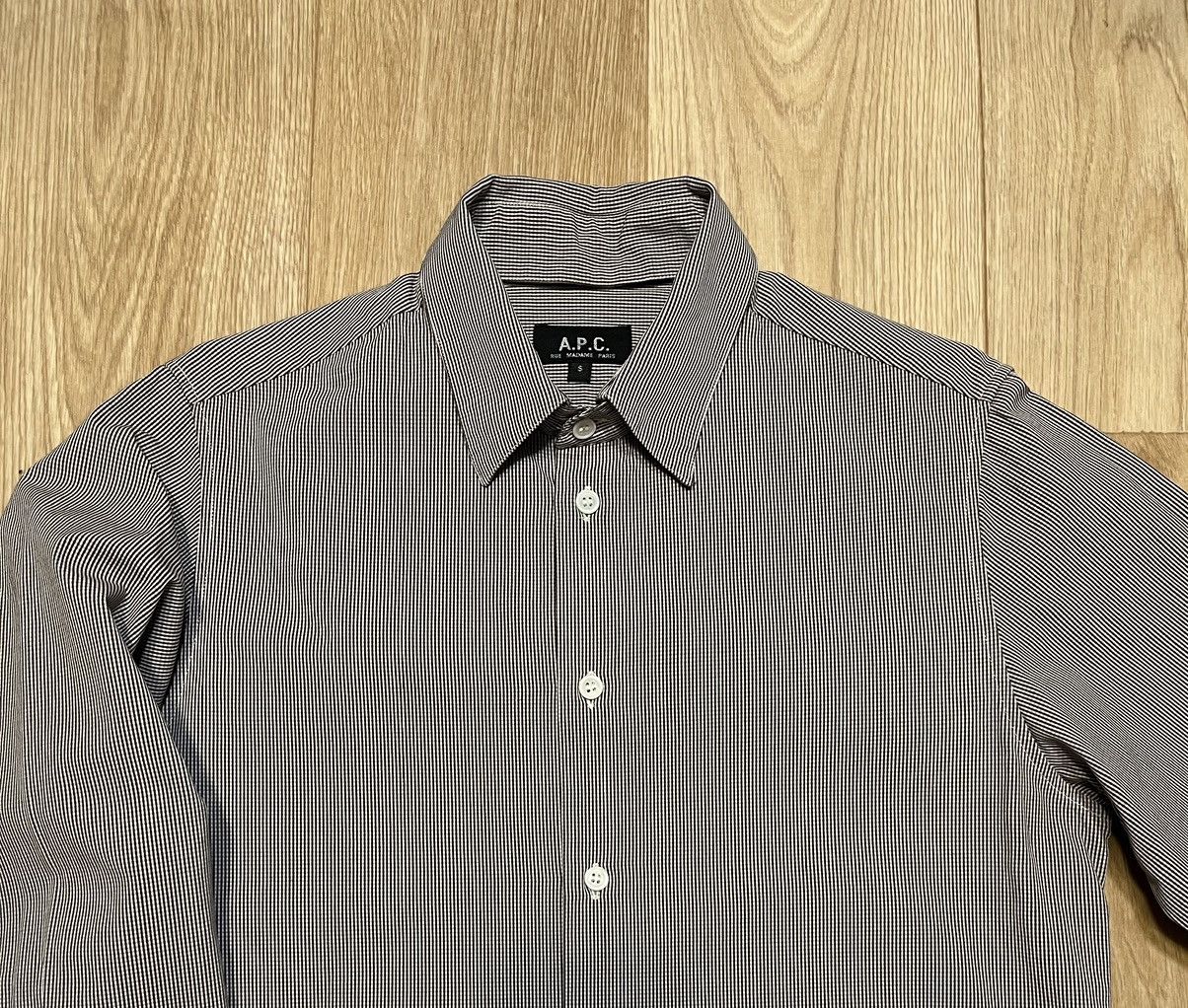 A.P.C. × Vintage A.P.C Rue Madame Paris With Removable Collar Shirt Size US S / EU 44-46 / 1 - 4 Thumbnail