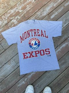 Vintage Montreal Expos Bulletin Athletic T-Shirt Size Medium 90s