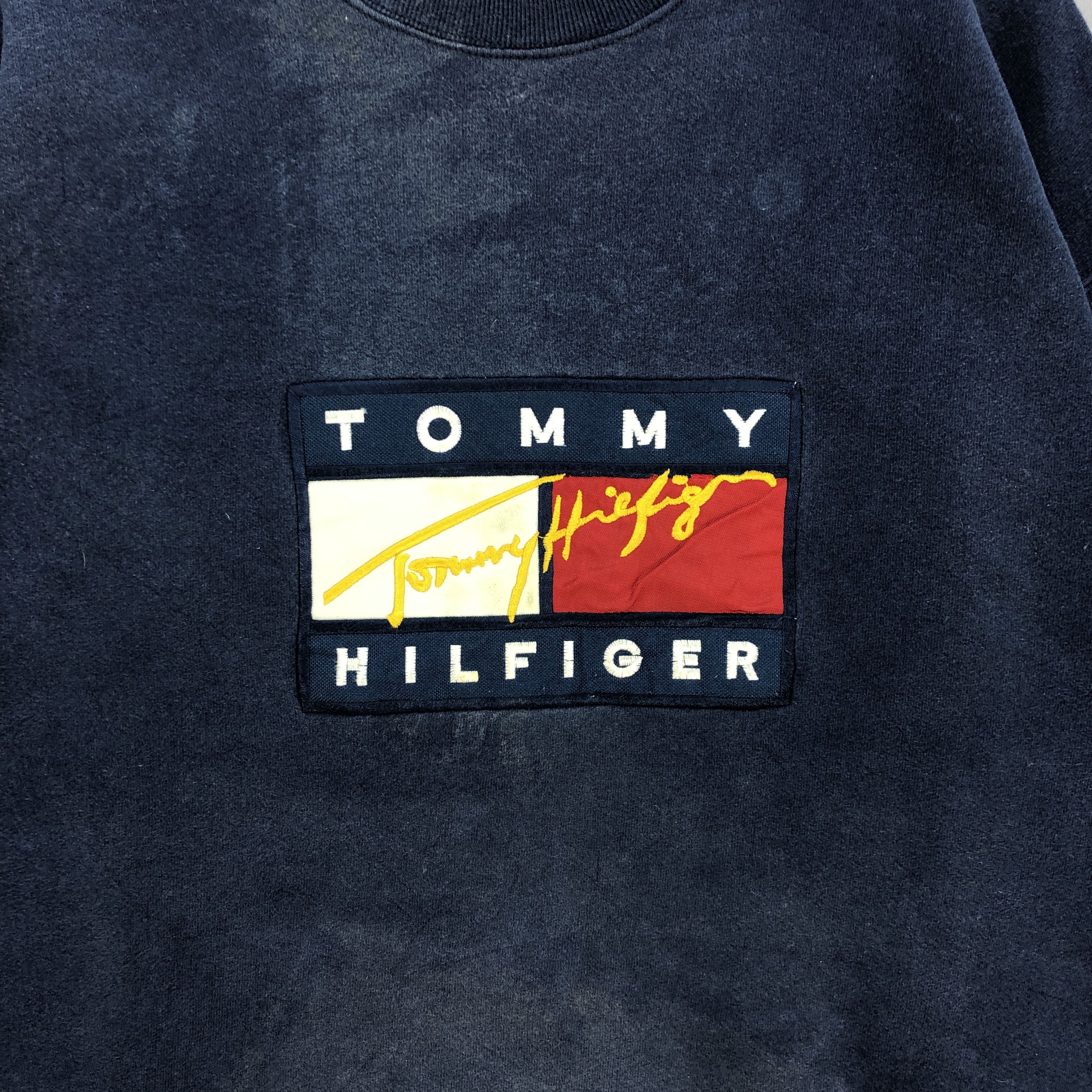 Tommy Hilfiger × Vintage Vintage Tommy Hilfiger Sweatshirt Tommy Hilfiger Sweater Size US XL / EU 56 / 4 - 3 Thumbnail
