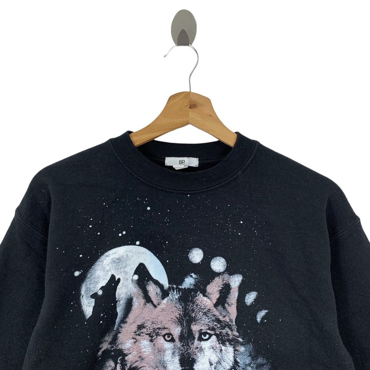 Habitat × Vintage Vintage Wolf In The Dark Pullover Jumpers Crewneck Size US XS / EU 42 / 0 - 2 Thumbnail