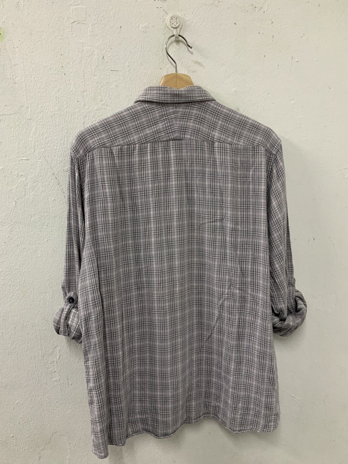 Burberry Burberry Black Label Linen Long Sleeve Shirt Size US M / EU 48-50 / 2 - 8 Thumbnail