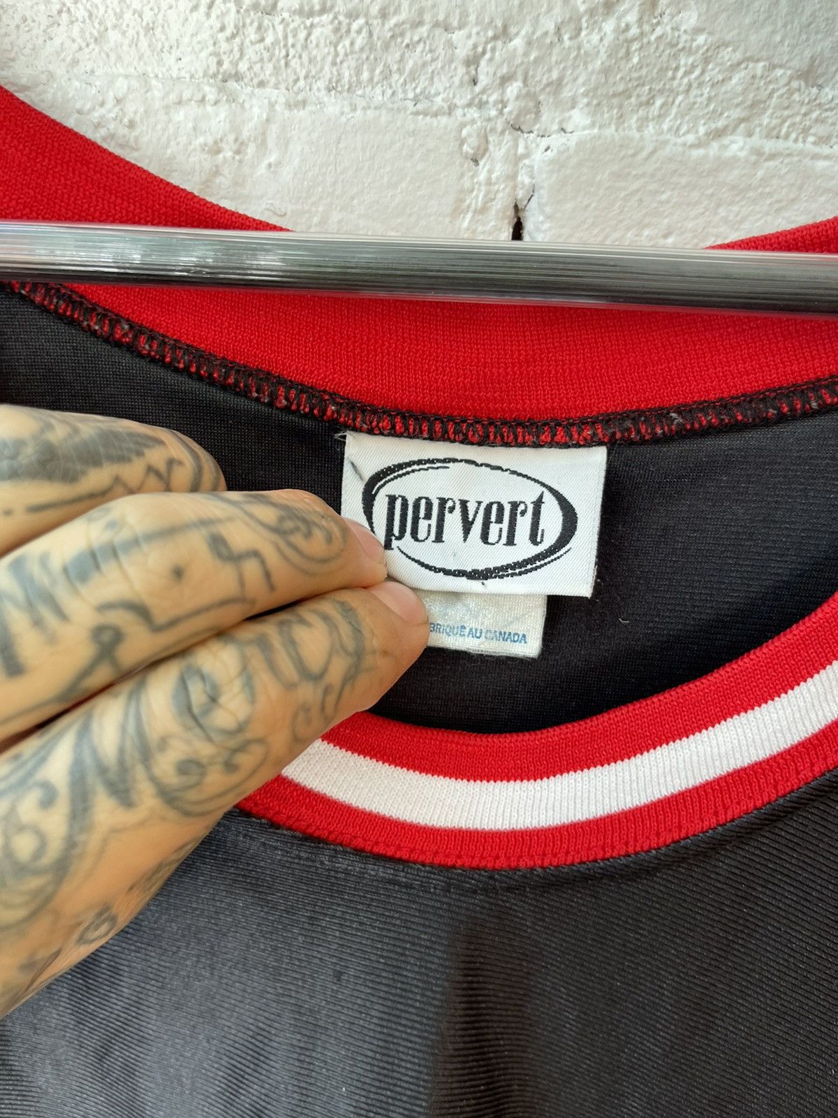 Pervert Vintage 90s PERVERT Jersey Pornstar 69 Shirt Size US XL / EU 56 / 4 - 5 Thumbnail