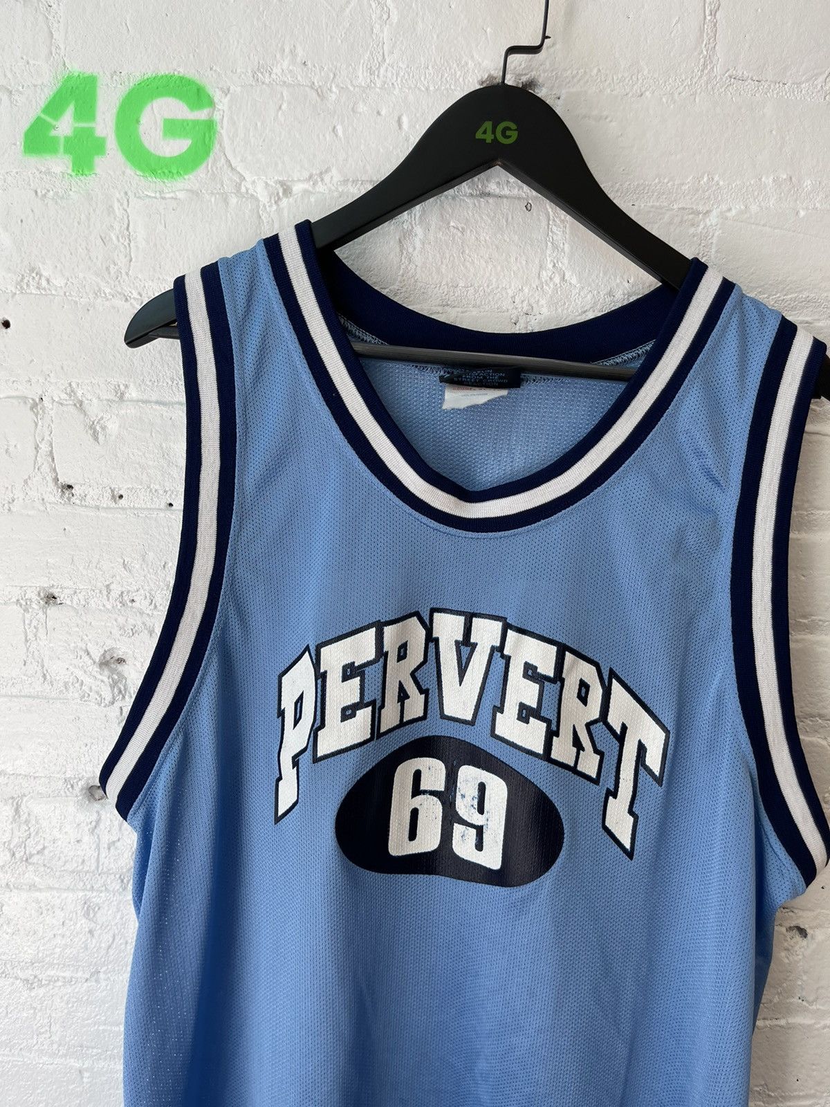Pervert Vintage 90s PERVERT Pornstar Porn Jersey 69 Tank Top Shirt Size US XL / EU 56 / 4 - 2 Thumbnail
