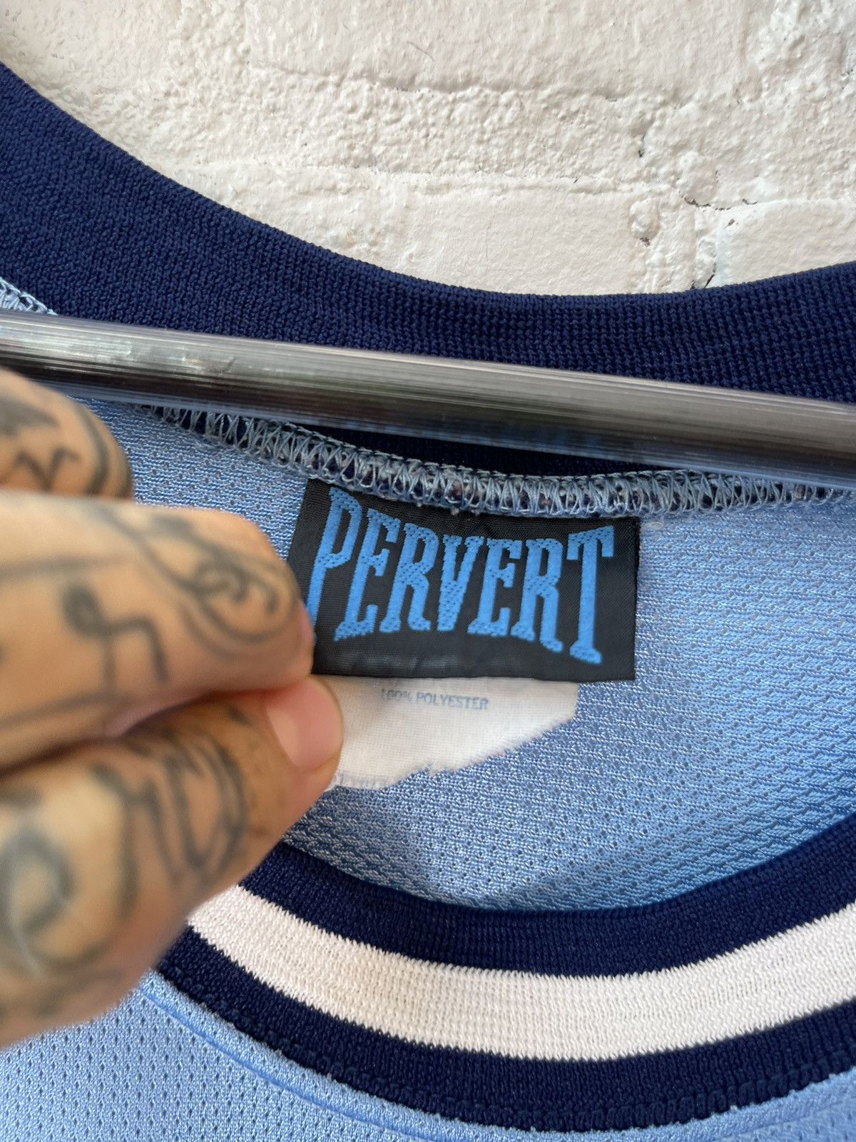 Pervert Vintage 90s PERVERT Pornstar Porn Jersey 69 Tank Top Shirt Size US XL / EU 56 / 4 - 4 Thumbnail