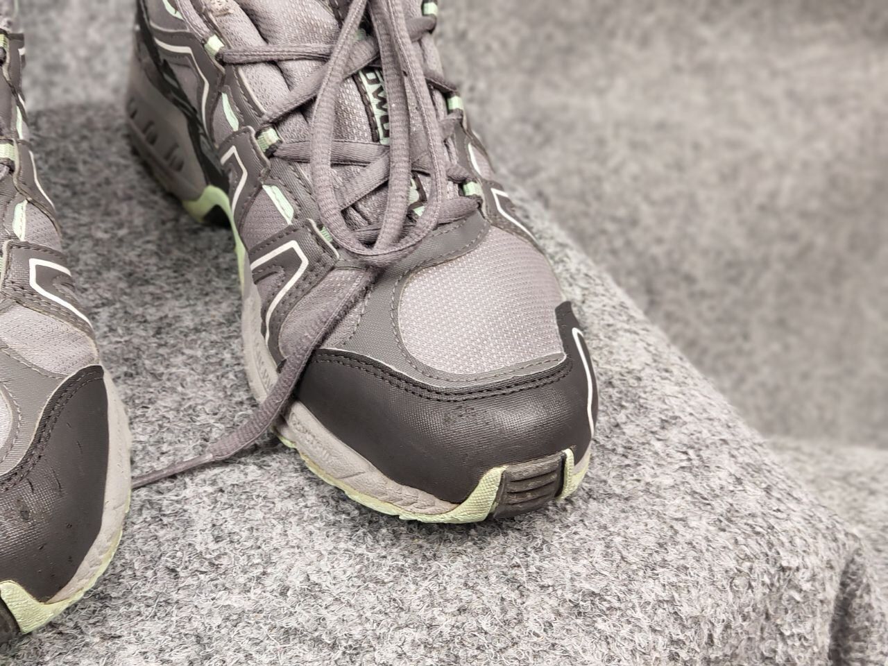 Salomon × Vintage Rare Vintage Salomon Caliber GoreTex Gray SCS Trail Sneakers Size US 7.5 / EU 40-41 - 18 Thumbnail
