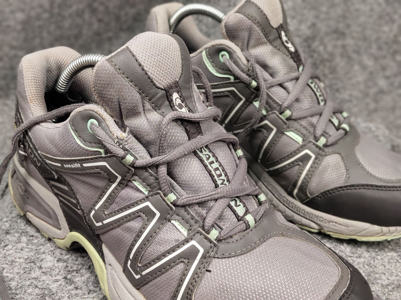Salomon × Vintage Rare Vintage Salomon Caliber GoreTex Gray SCS Trail Sneakers Size US 7.5 / EU 40-41 - 8 Thumbnail