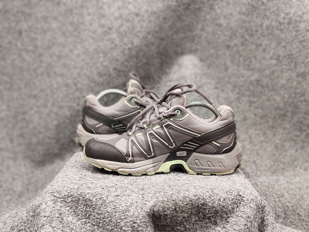 Salomon × Vintage Rare Vintage Salomon Caliber GoreTex Gray SCS Trail Sneakers Size US 7.5 / EU 40-41 - 19 Thumbnail
