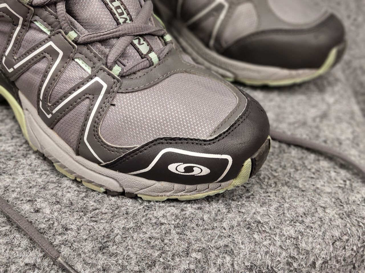 Salomon × Vintage Rare Vintage Salomon Caliber GoreTex Gray SCS Trail Sneakers Size US 7.5 / EU 40-41 - 9 Thumbnail