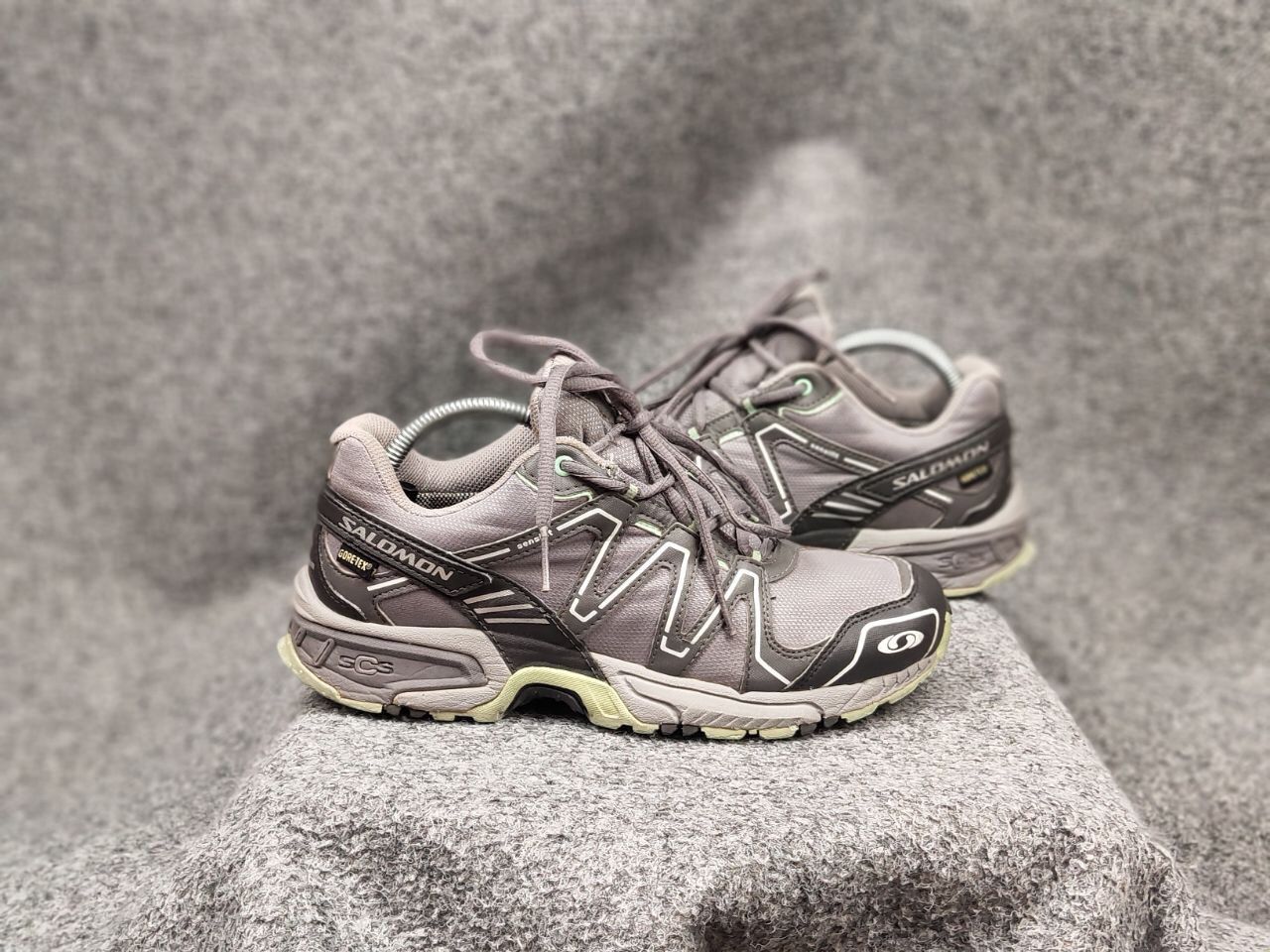 Salomon × Vintage Rare Vintage Salomon Caliber GoreTex Gray SCS Trail Sneakers Size US 7.5 / EU 40-41 - 22 Thumbnail