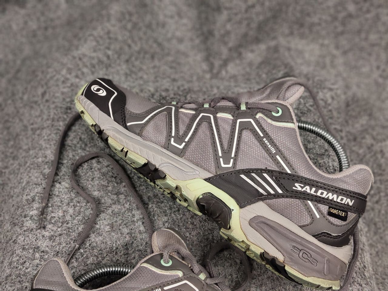 Salomon × Vintage Rare Vintage Salomon Caliber GoreTex Gray SCS Trail Sneakers Size US 7.5 / EU 40-41 - 5 Thumbnail