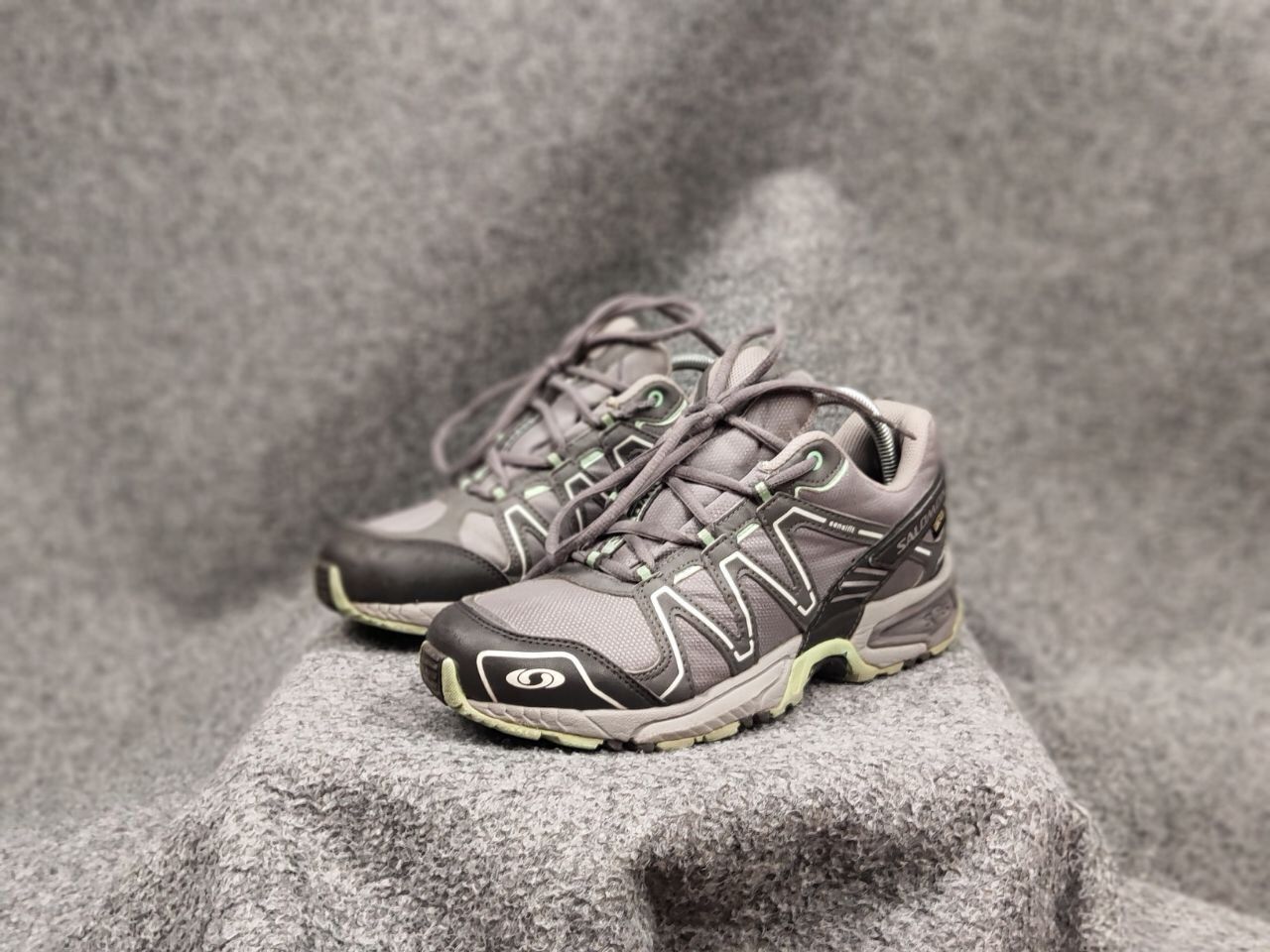 Salomon × Vintage Rare Vintage Salomon Caliber GoreTex Gray SCS Trail Sneakers Size US 7.5 / EU 40-41 - 15 Thumbnail