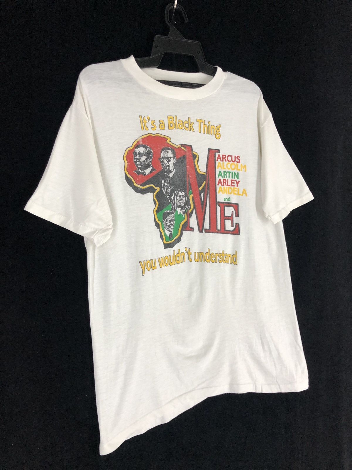 Bob Marley Vtg Marcus Malcolm Martin Marley Mandela & Me Black History Size US L / EU 52-54 / 3 - 4 Thumbnail