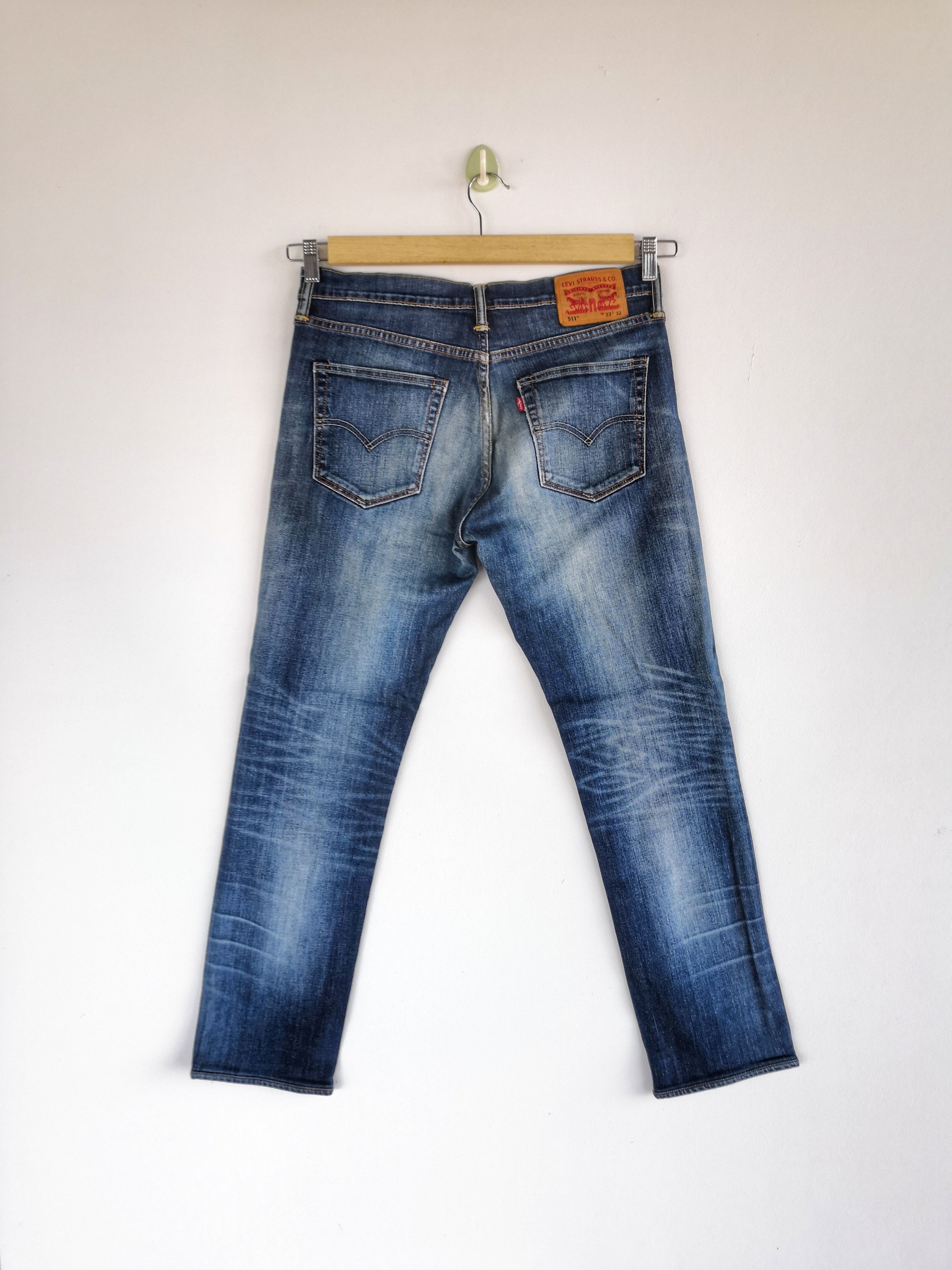 Levi's Vintage LVC Y2K Levis Distressed Jeans Levi's Faded Denim Size US 32 / EU 48 - 2 Thumbnail