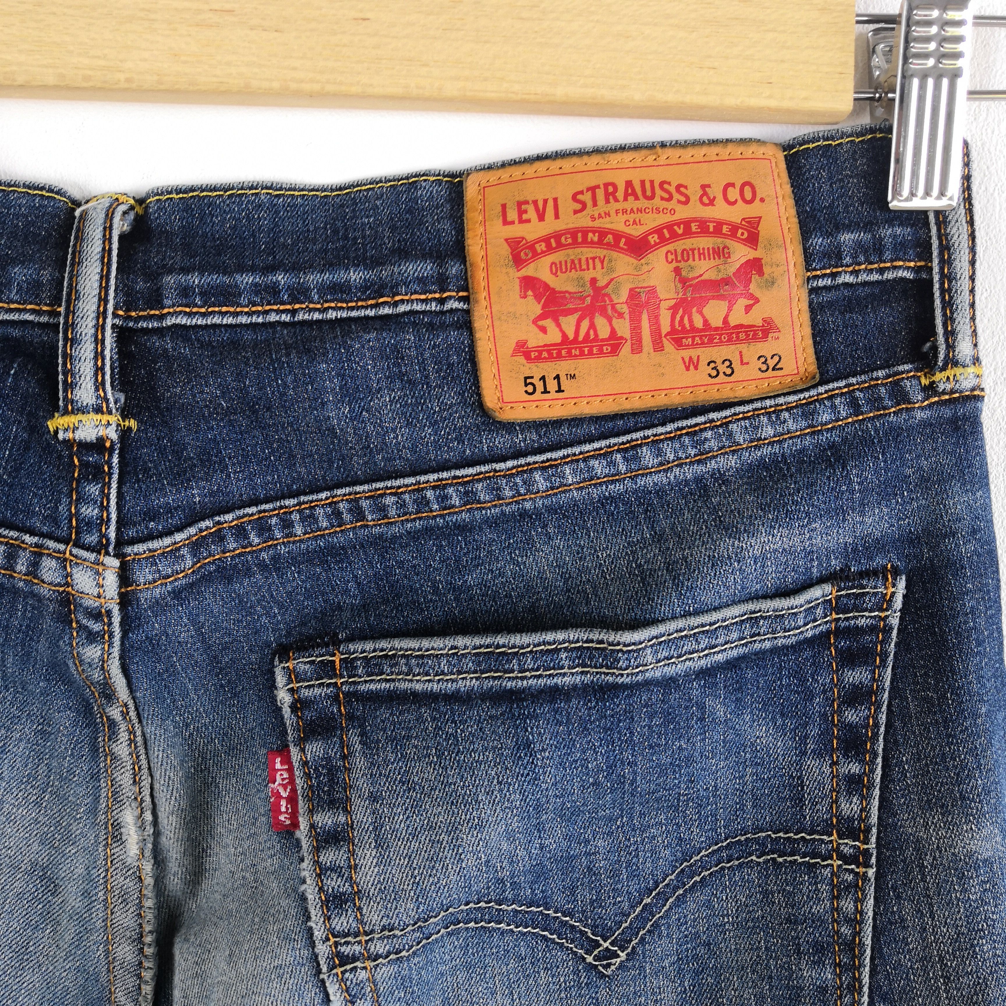 Levi's Vintage LVC Y2K Levis Distressed Jeans Levi's Faded Denim Size US 32 / EU 48 - 8 Thumbnail