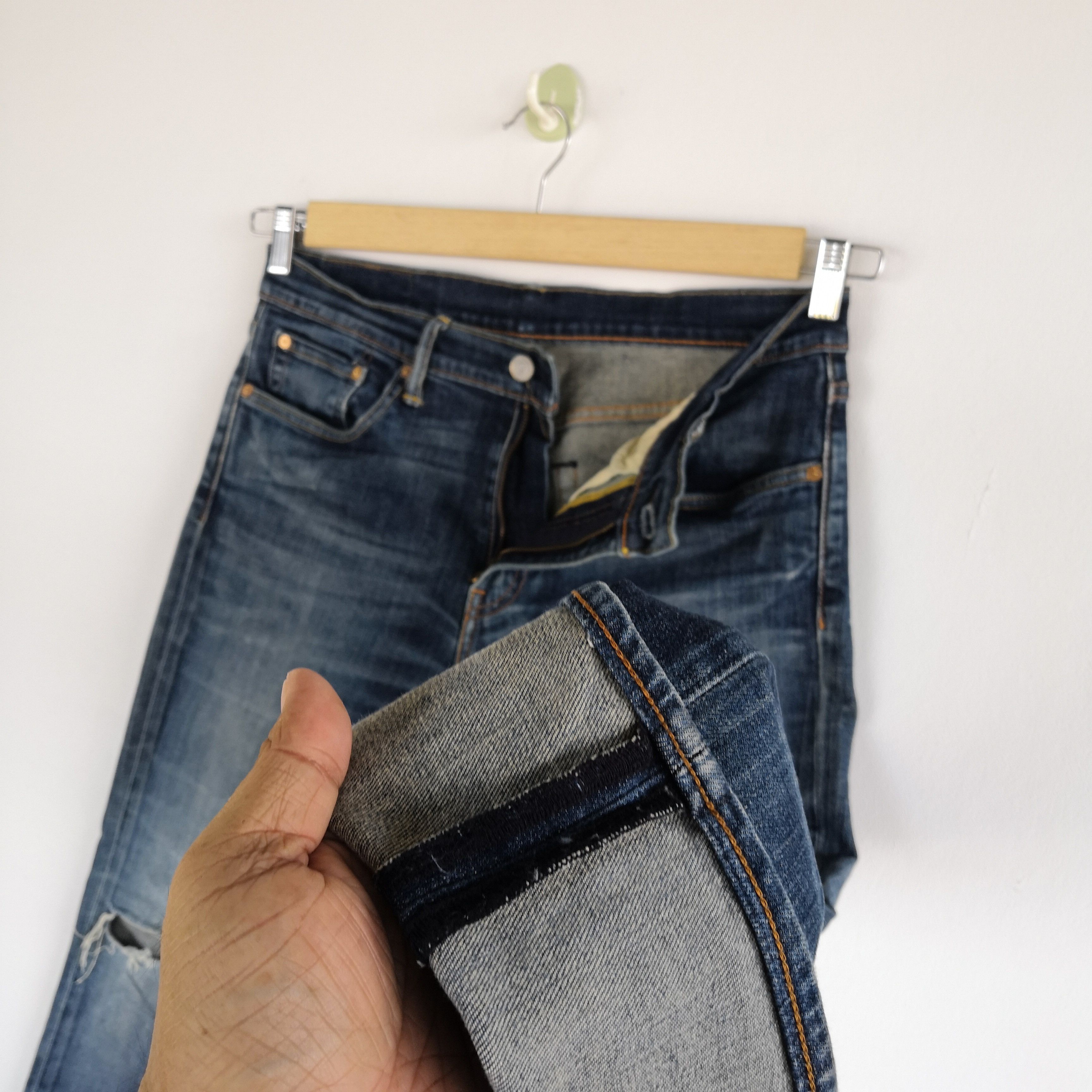 Levi's Vintage LVC Y2K Levis Distressed Jeans Levi's Faded Denim Size US 32 / EU 48 - 11 Thumbnail