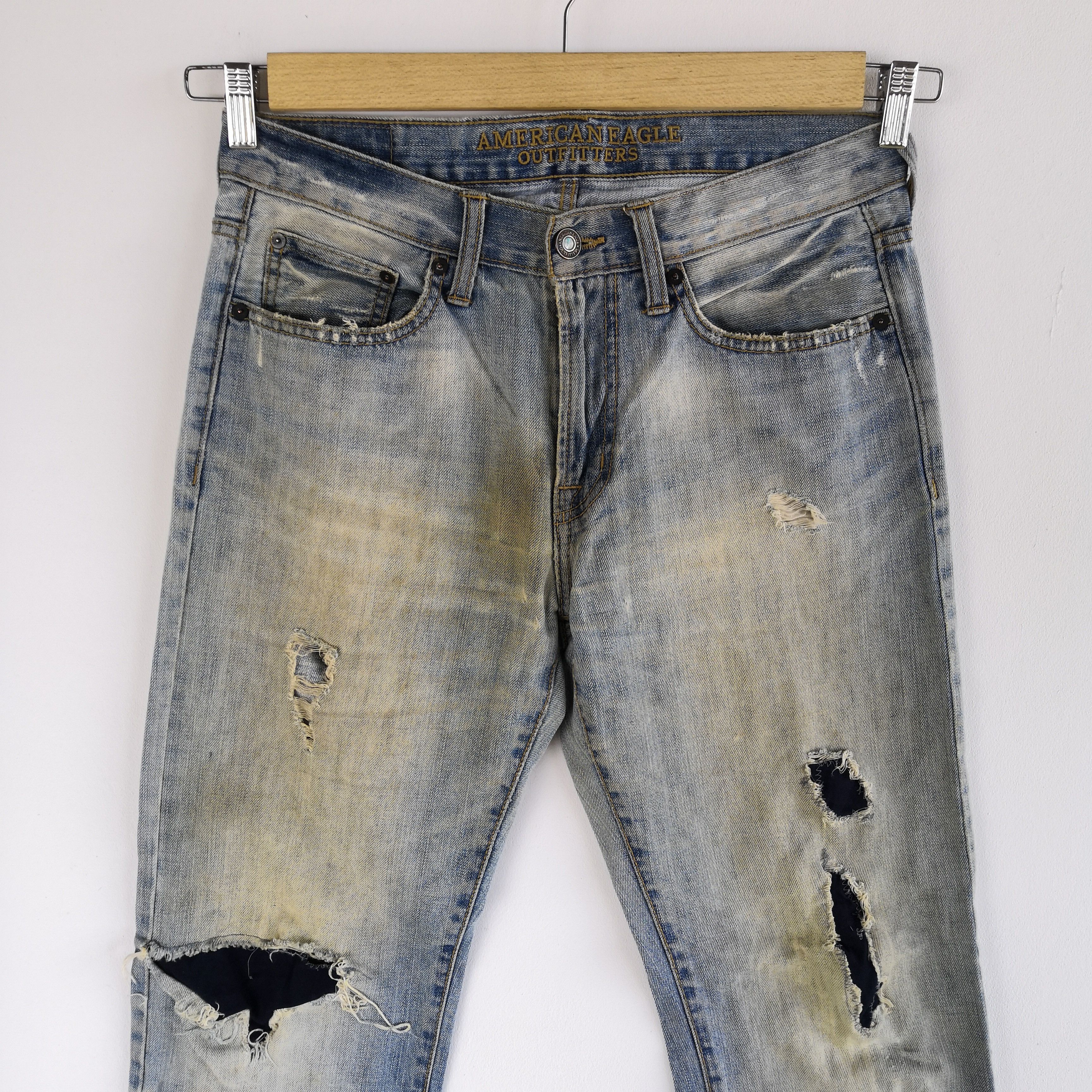 Japanese Brand Rusty Japanese Distressed Jeans Japanese Denim Pants Size US 30 / EU 46 - 3 Thumbnail