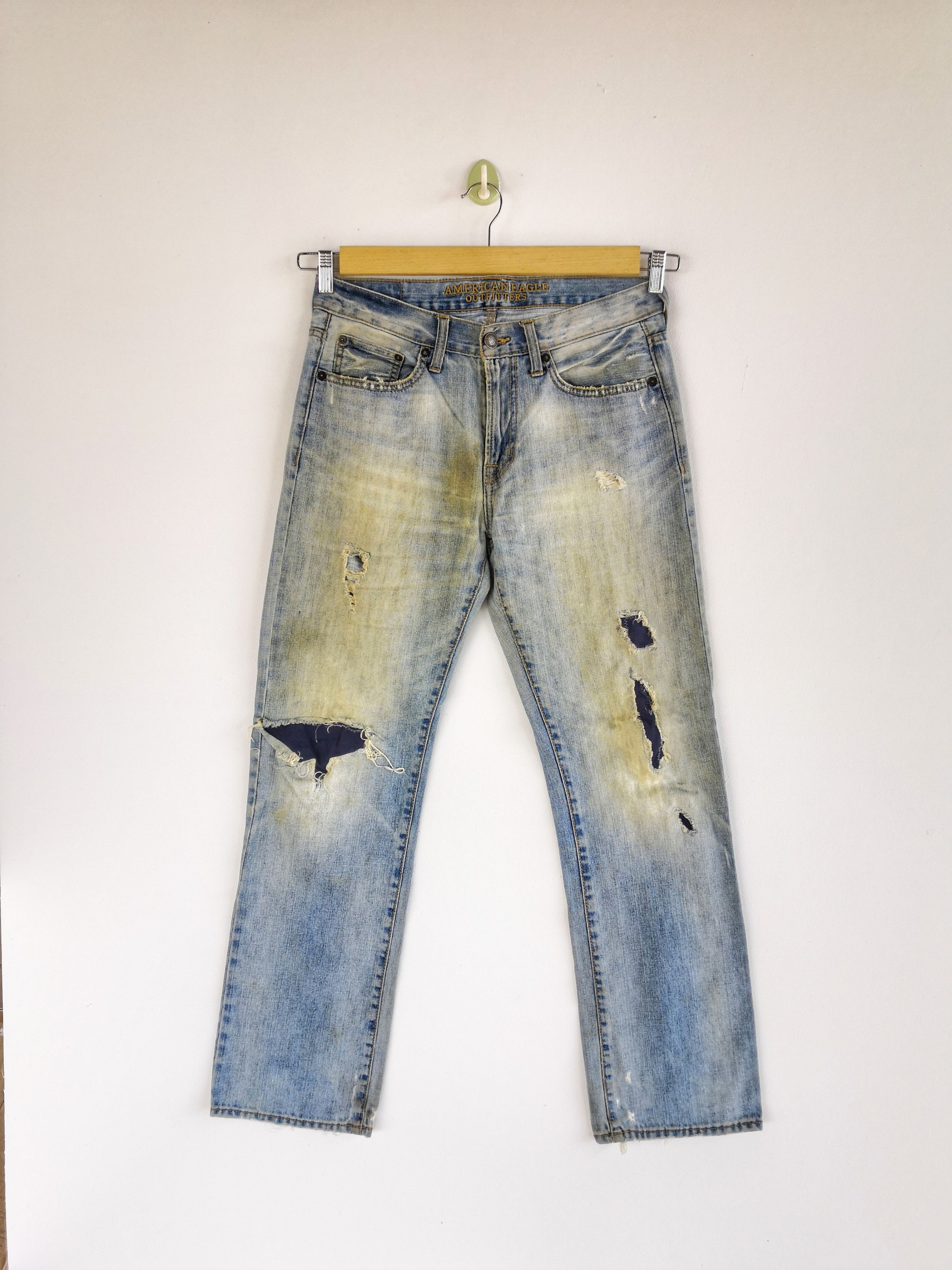 Japanese Brand Rusty Japanese Distressed Jeans Japanese Denim Pants Size US 30 / EU 46 - 1 Thumbnail