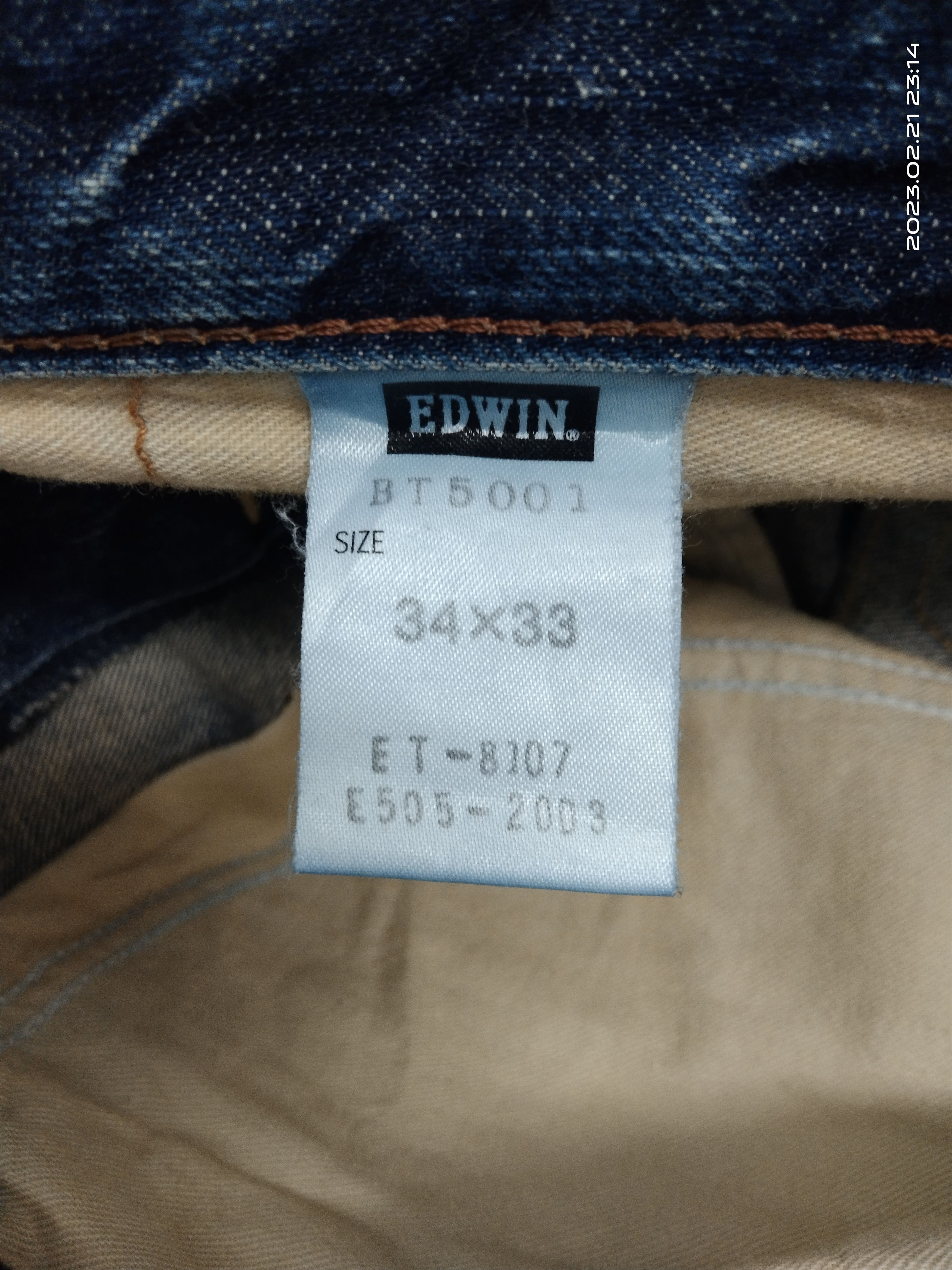 Edwin FLARE🔥WASHED BLUE EDWIN BLUE TRIP DENIM PANTS Size US 34 / EU 50 - 6 Thumbnail