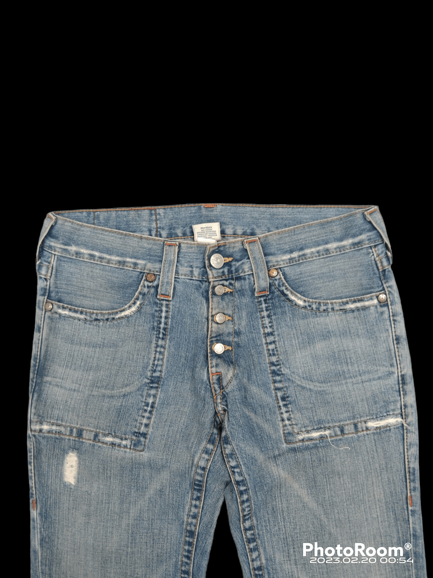 True Religion FLARED🔥DISTRESSED RARE BUSHPANTS T.RELGION DENIM PANTS Size US 33 - 4 Thumbnail