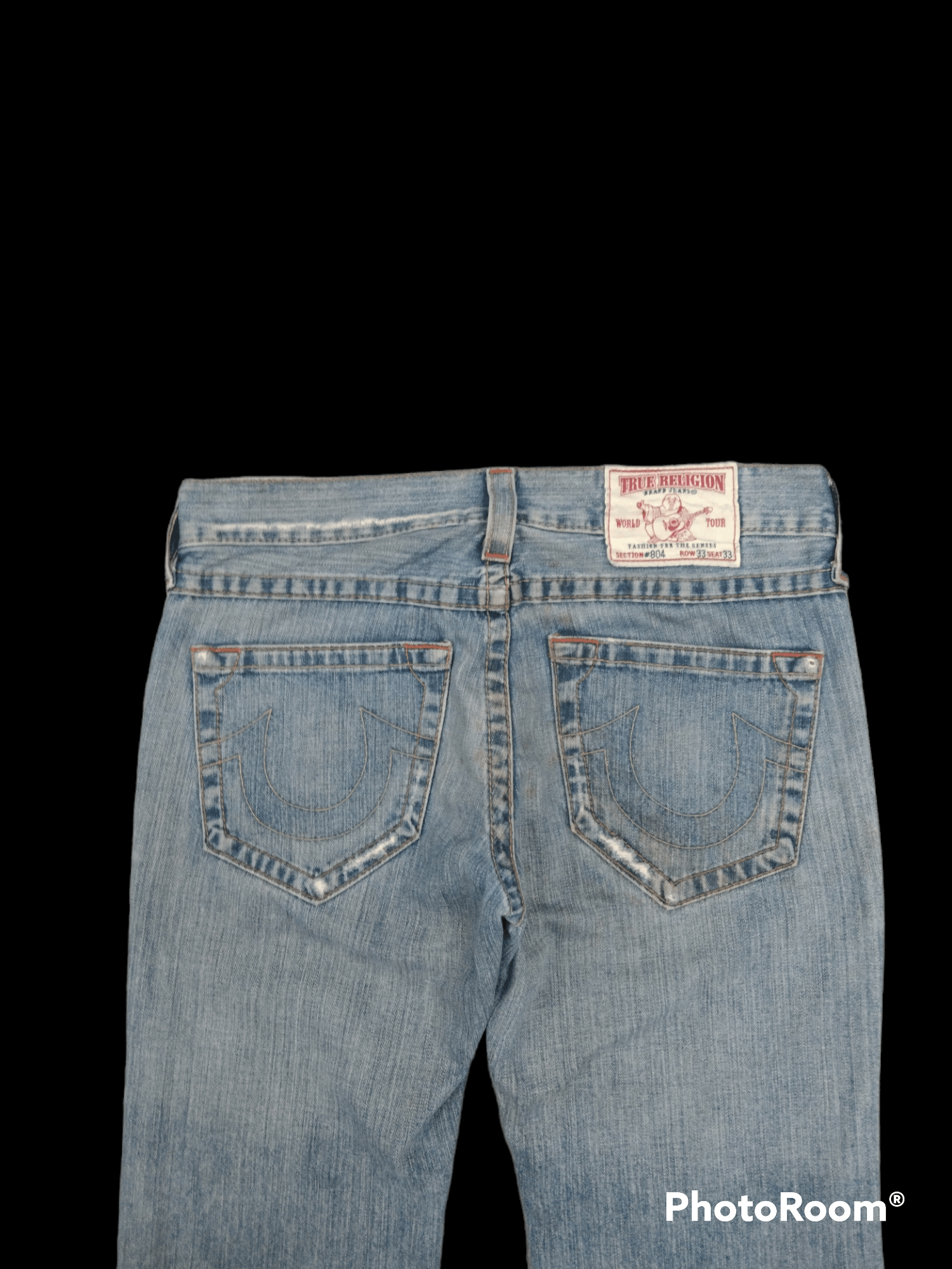 True Religion FLARED🔥DISTRESSED RARE BUSHPANTS T.RELGION DENIM PANTS Size US 33 - 5 Thumbnail