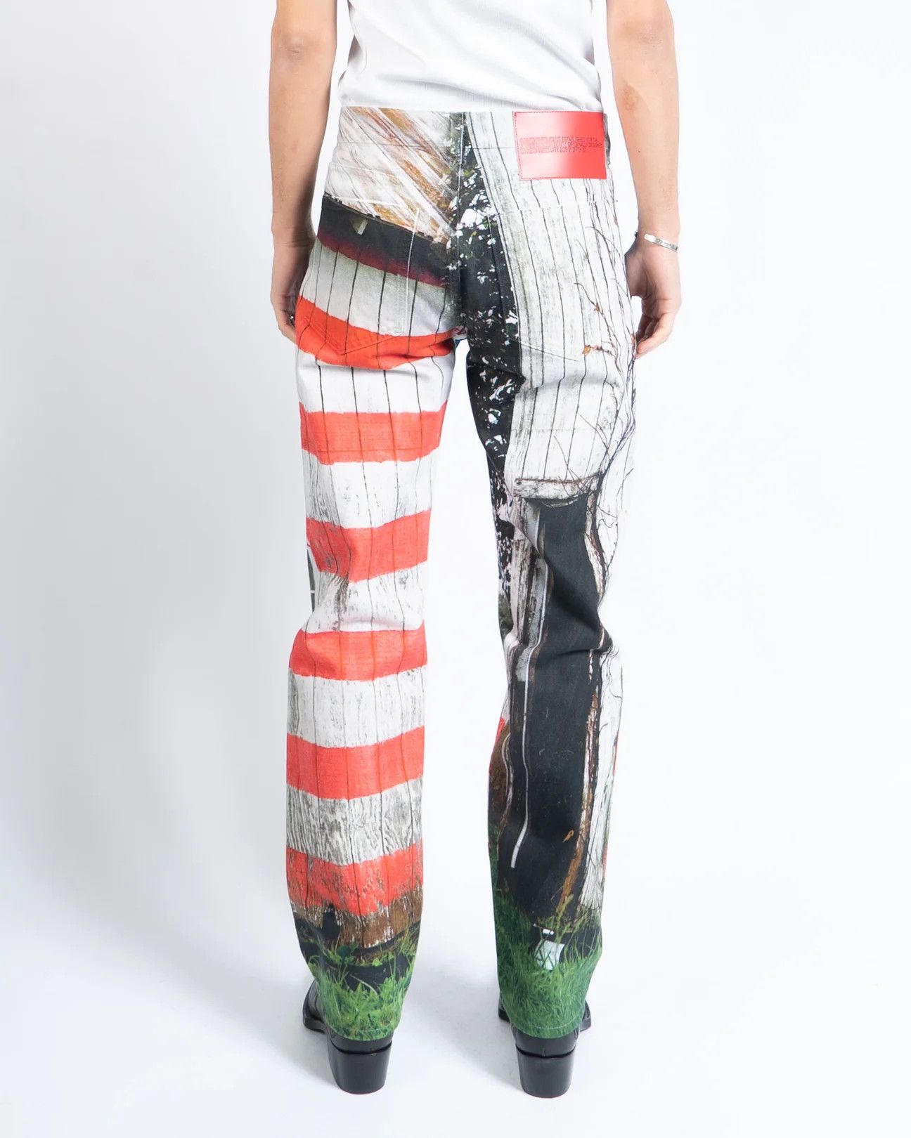American Flag Printed Denim