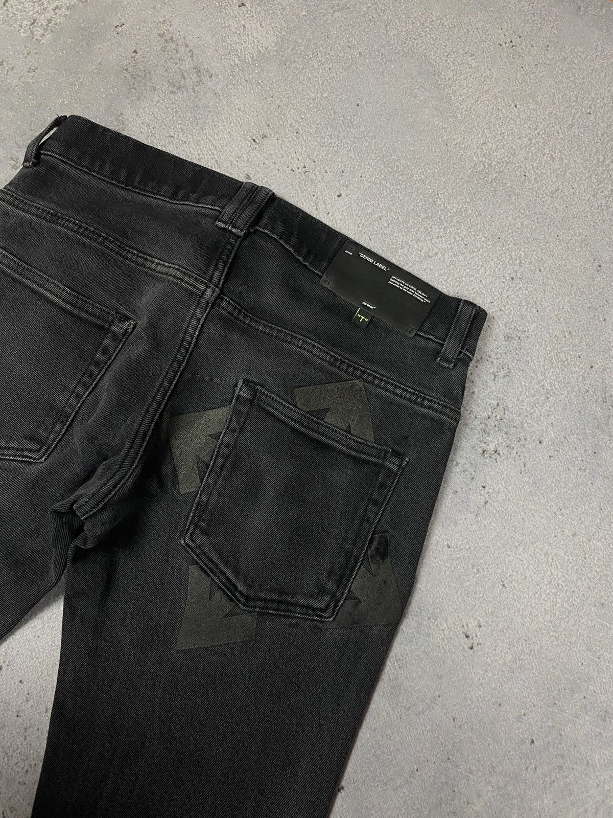 Off-White × Virgil Abloh Off White denim jeans logo pants spray Size US 29 - 7 Thumbnail