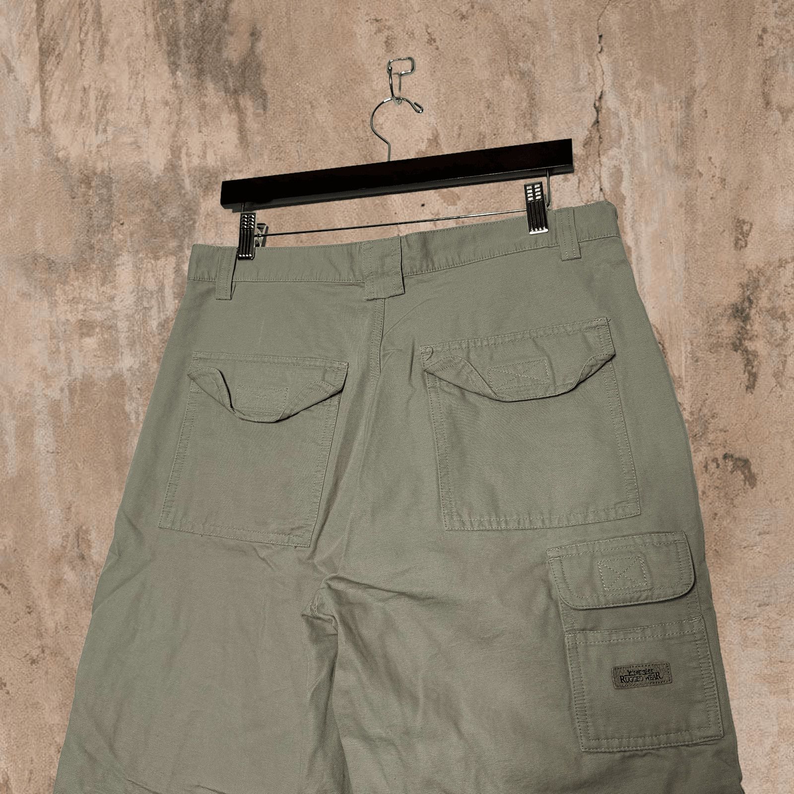 Vintage Light Tan Wrangler Cargo Pants Baggy Fit Size US 34 / EU 50 - 4 Thumbnail