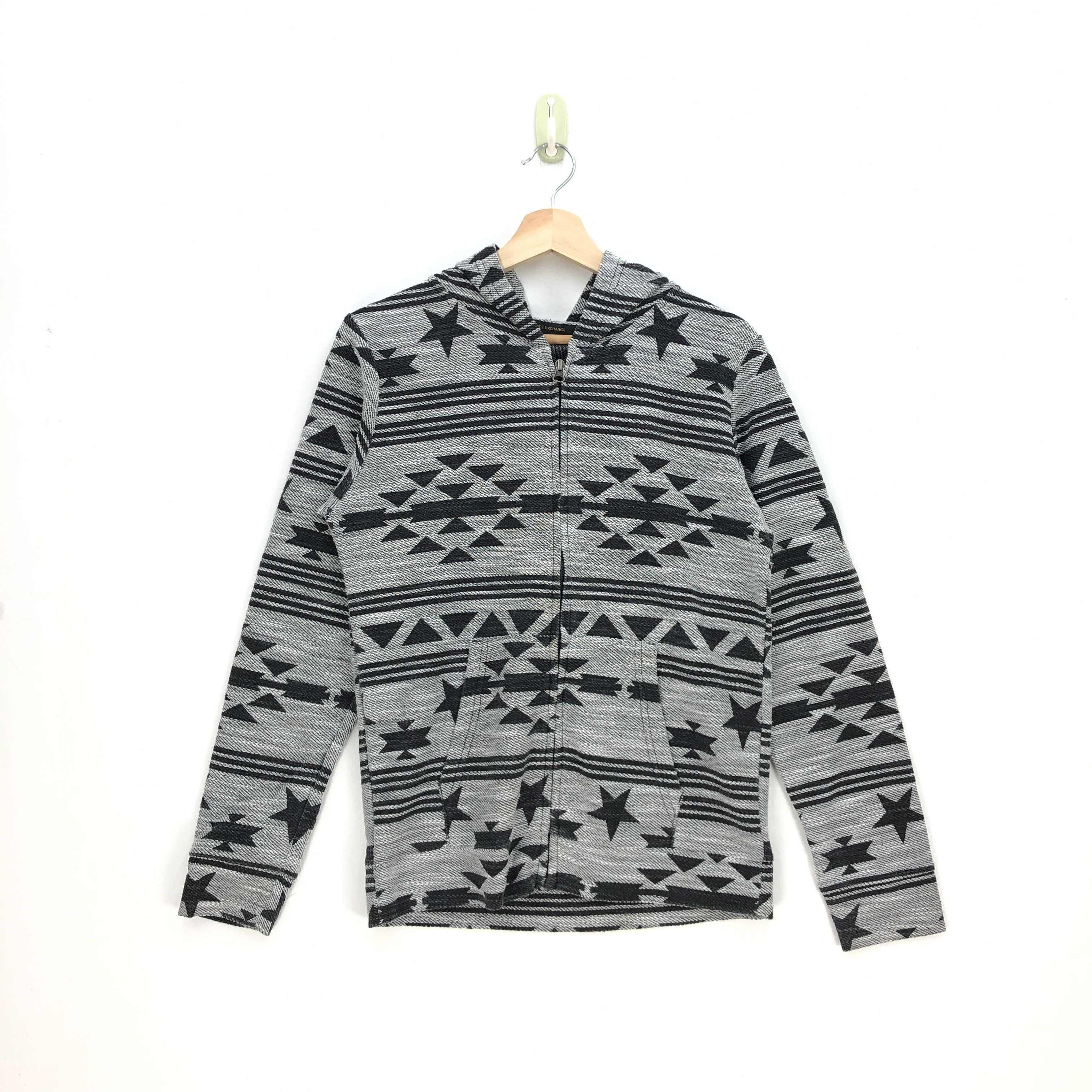 Japanese Brand × Vintage Vintage Navajo Motive Sweater Native Zipper Sweatshirt Size US M / EU 48-50 / 2 - 2 Thumbnail